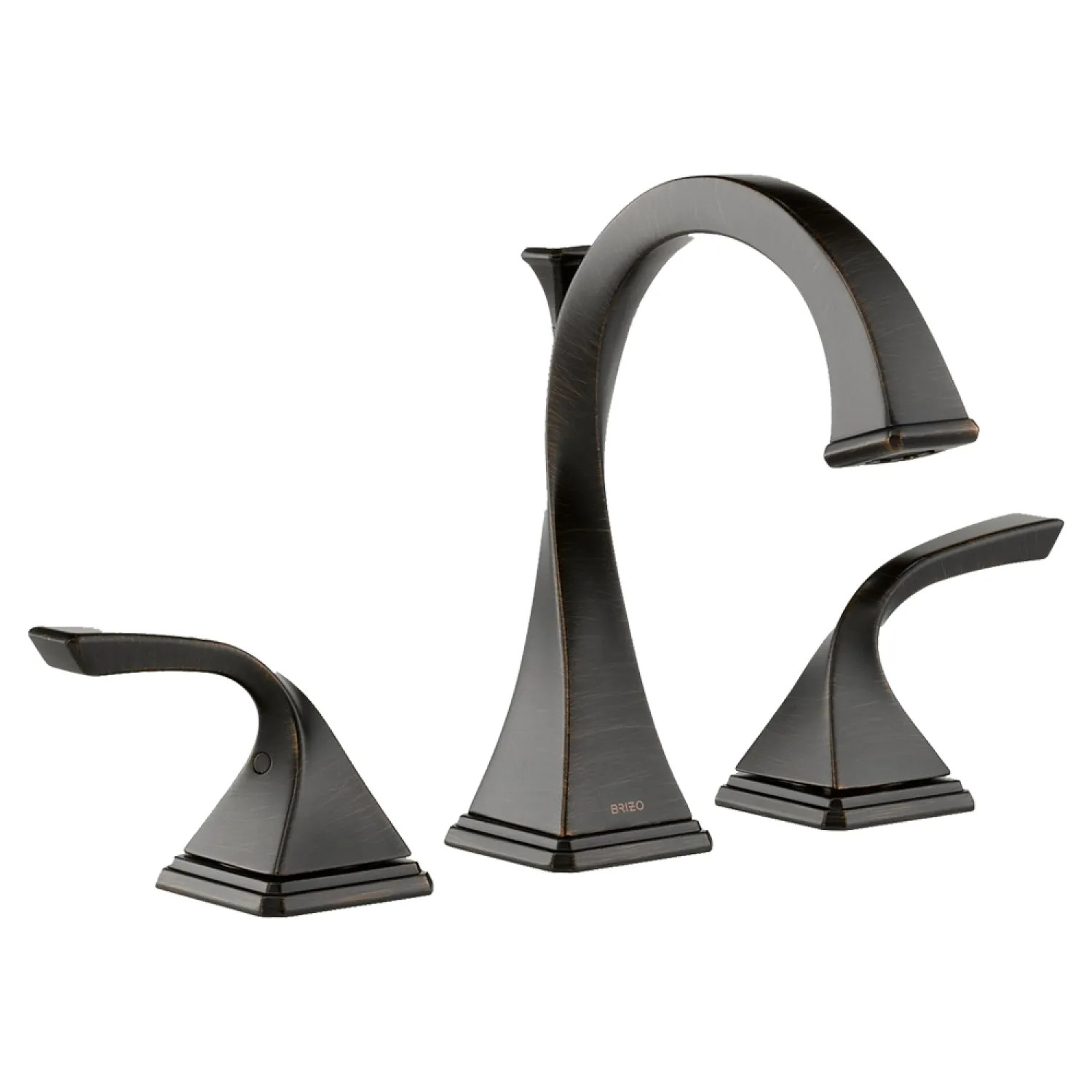 Brizo 65330LF-RB Brizo Virage Two-Handle Widespread Deck-Mount Venetian Bronze Bathroom Faucet with Metal Pop-Up, 1.5 GPM, Three-Hole, Ceramic Cartridge - 65330LF-RB
