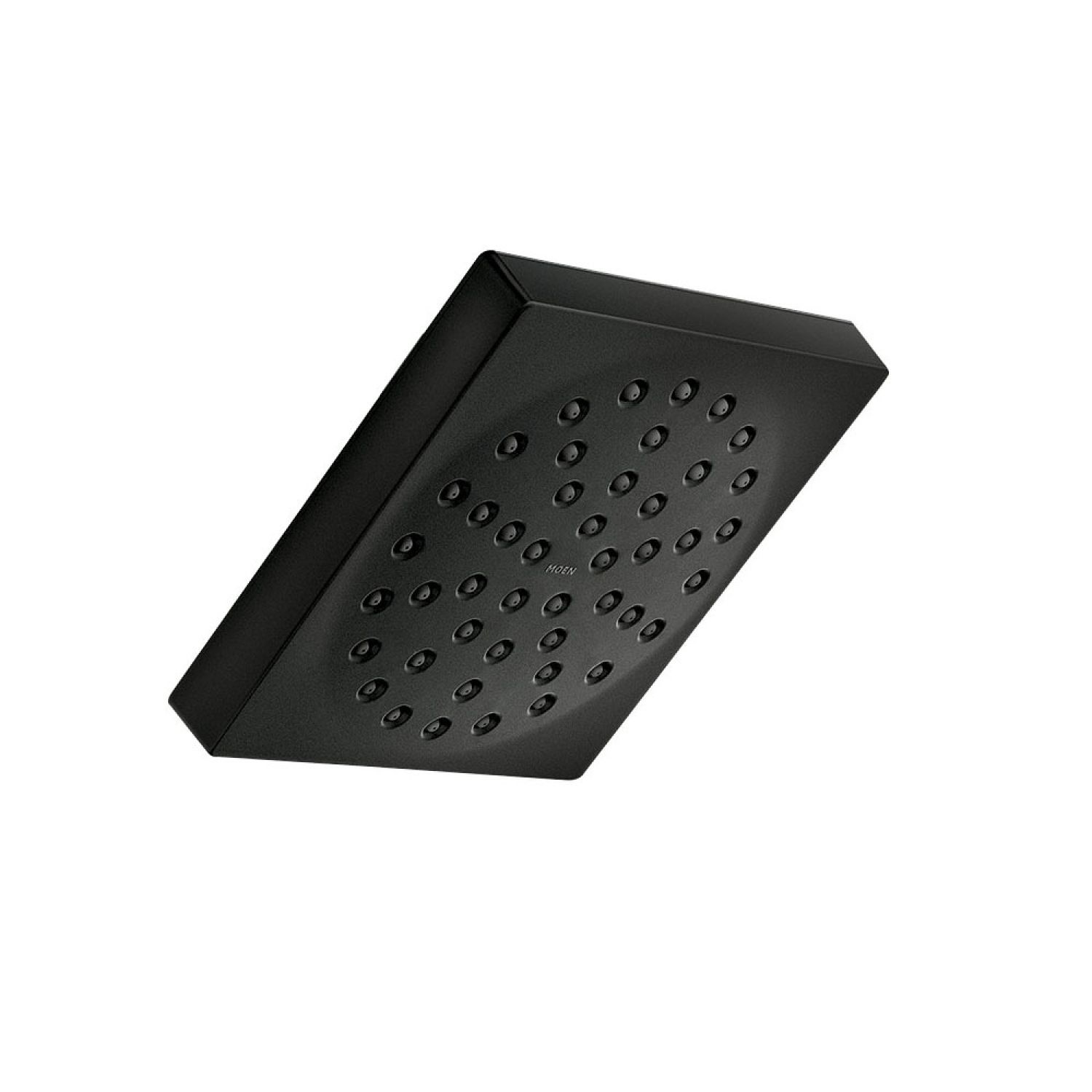 Moen 187096BL Moen Genta Replacement Square Shower Head, for 82760BL Tub/Shower Trim, 6-1/2in x 6-1/2in, 1.75 GPM, WaterSense Certified, Matte Black - 187096BL