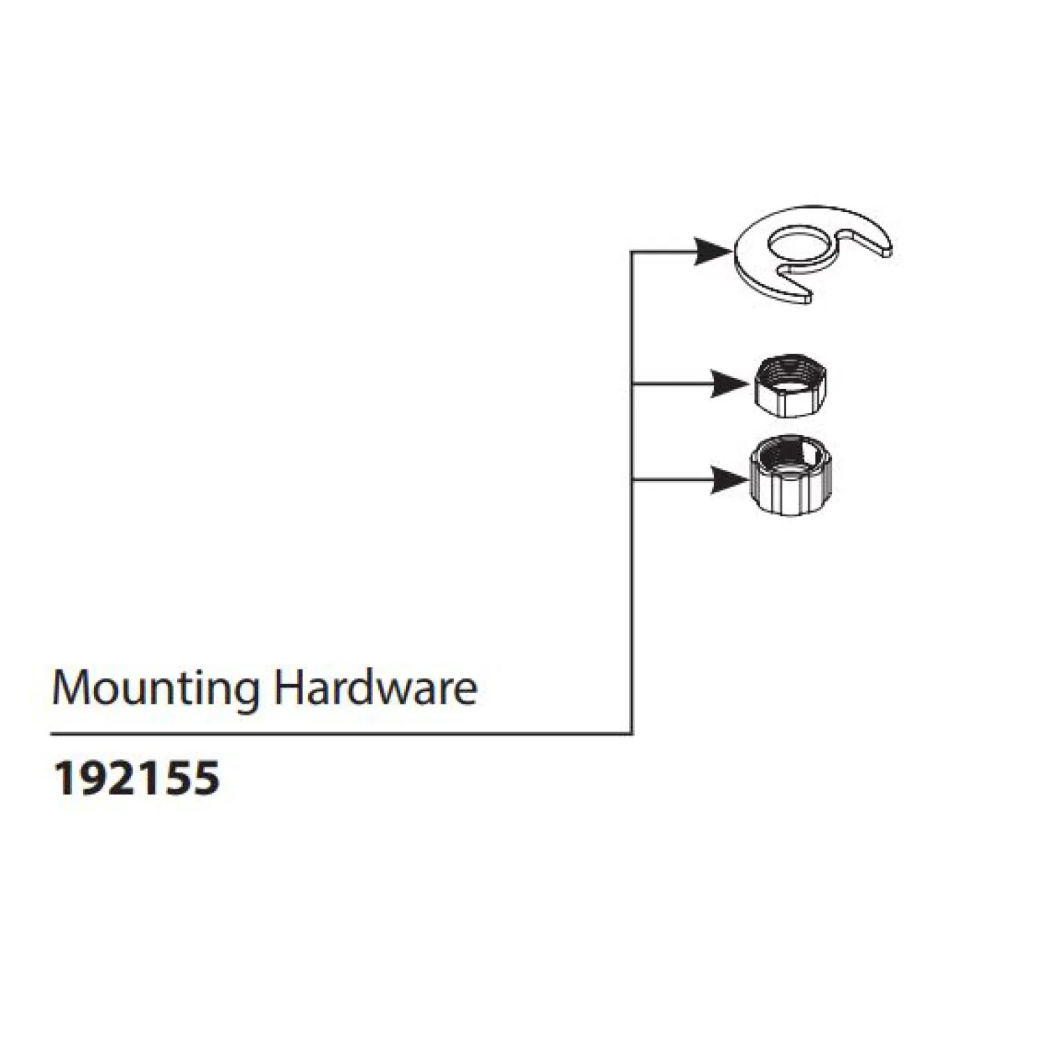 MOEN 192155 MOUNTING HARDWARE | PlumbersStock