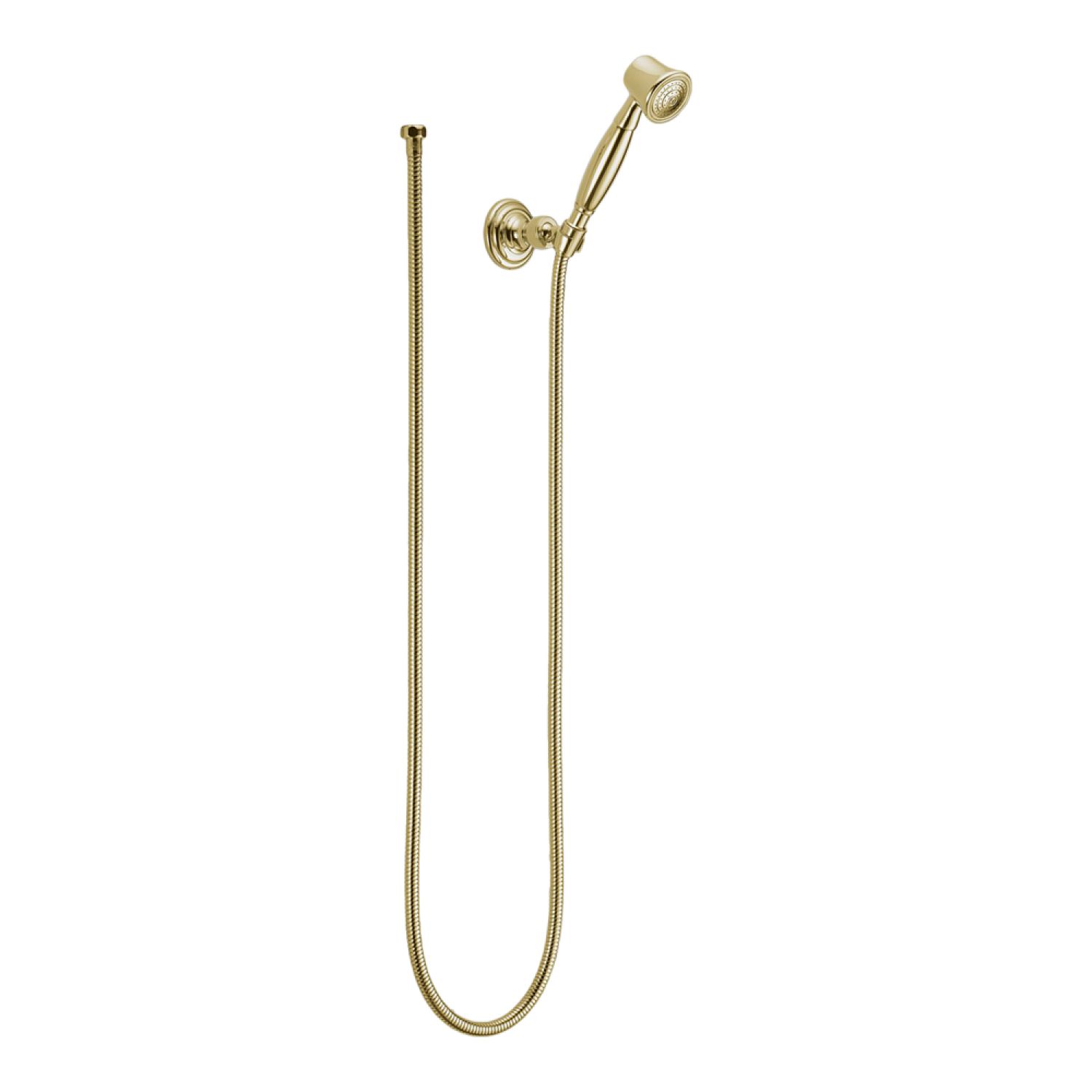 Brizo RP41202BB Brizo Vesi Traditional Single-Function Hand Shower with Stretchable Hose, WaterSense, 1.75 GPM, Brass - RP41202-BB