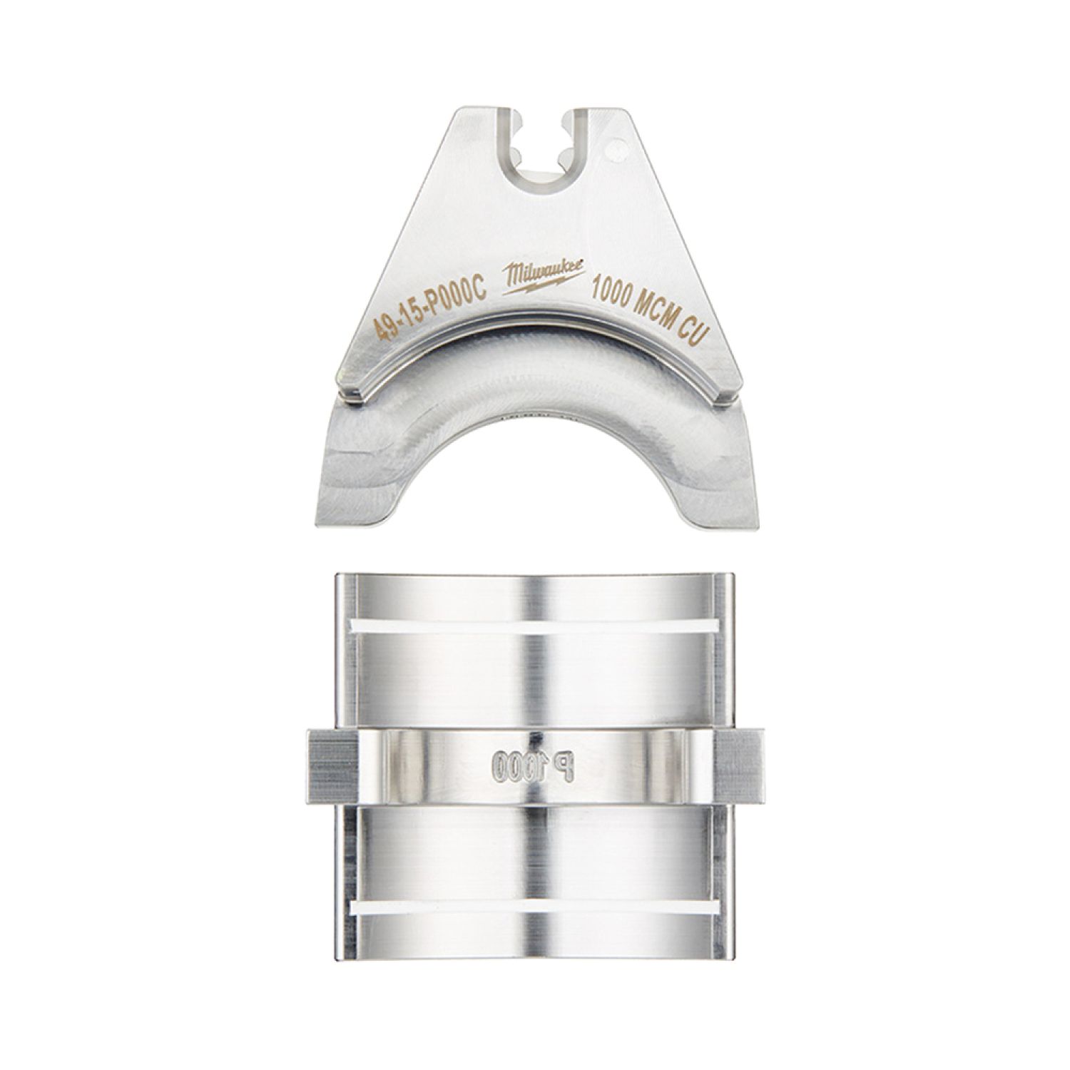 Milwaukee 49-15-P000C Milwaukee 15T 1000 MCM Copper P-Style Dies for M18 FORCE LOGIC (2879-20) Crimper - 49-15-P000C