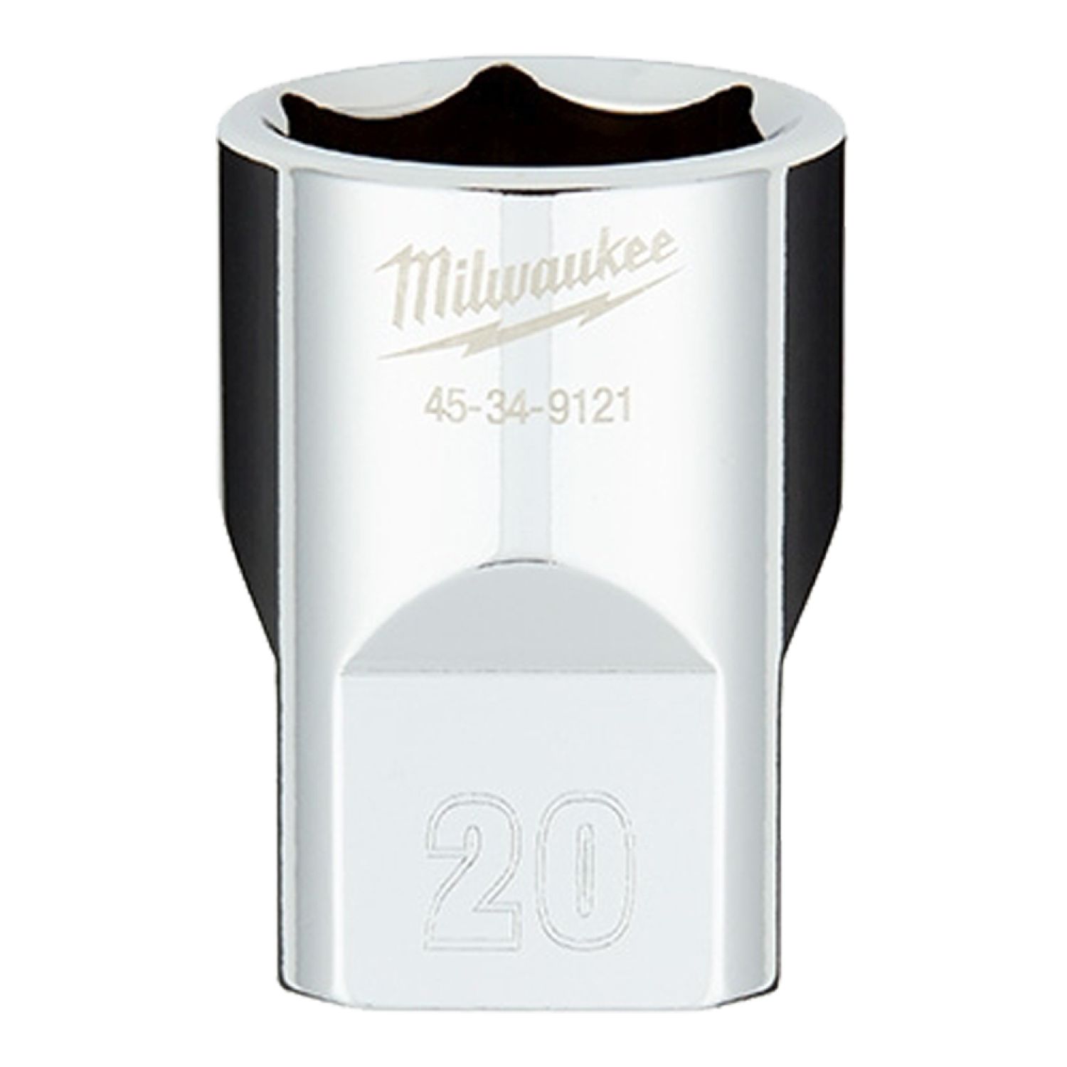Milwaukee 45-34-9121 Milwaukee 20mm Metric 6-Point Socket with 1/2