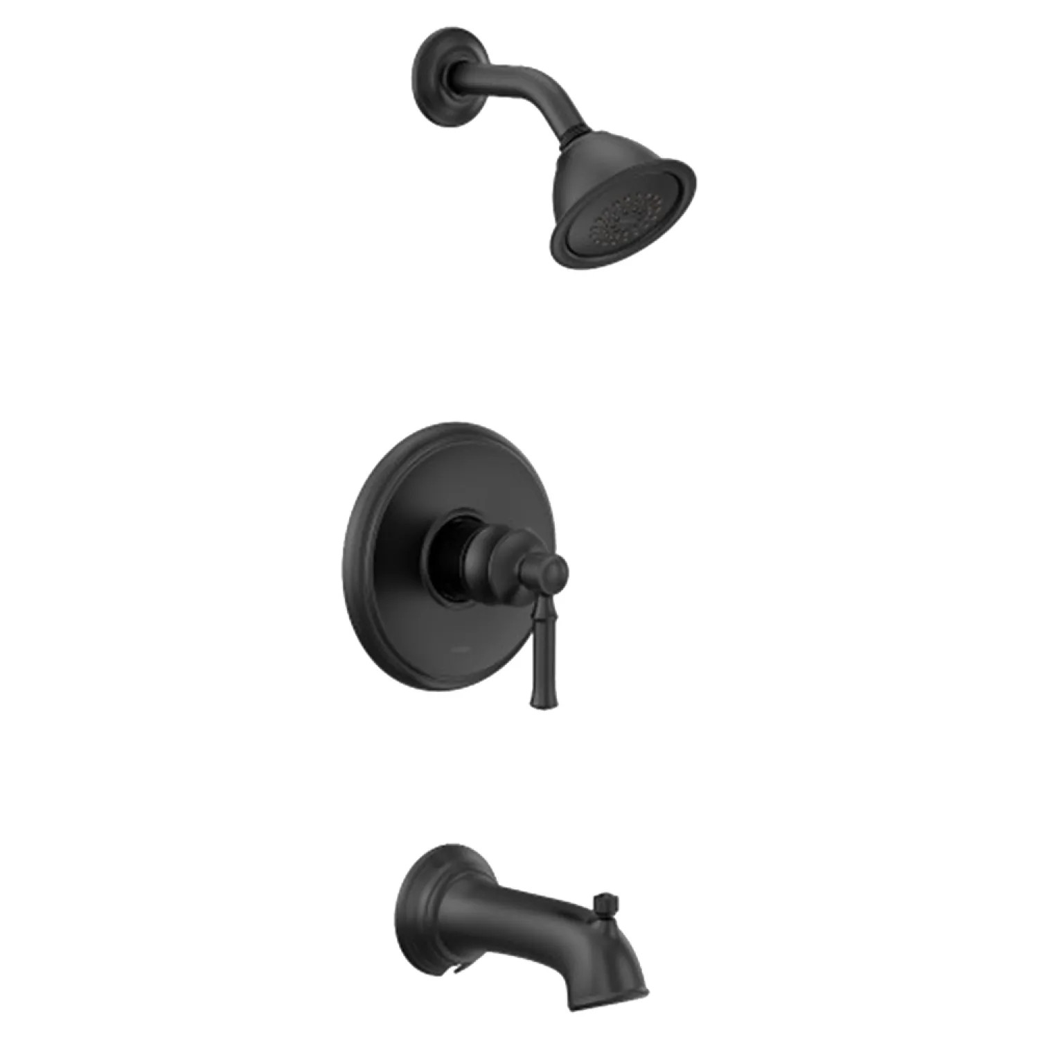 Moen T2183EPBL Moen Dartmoor Posi-Temp Tub/Shower Faucet, 1.75 GPM, 1-Function, Single Lever Handle, M-PACT, Eco-Performance, Matte Black - T2183EPBL