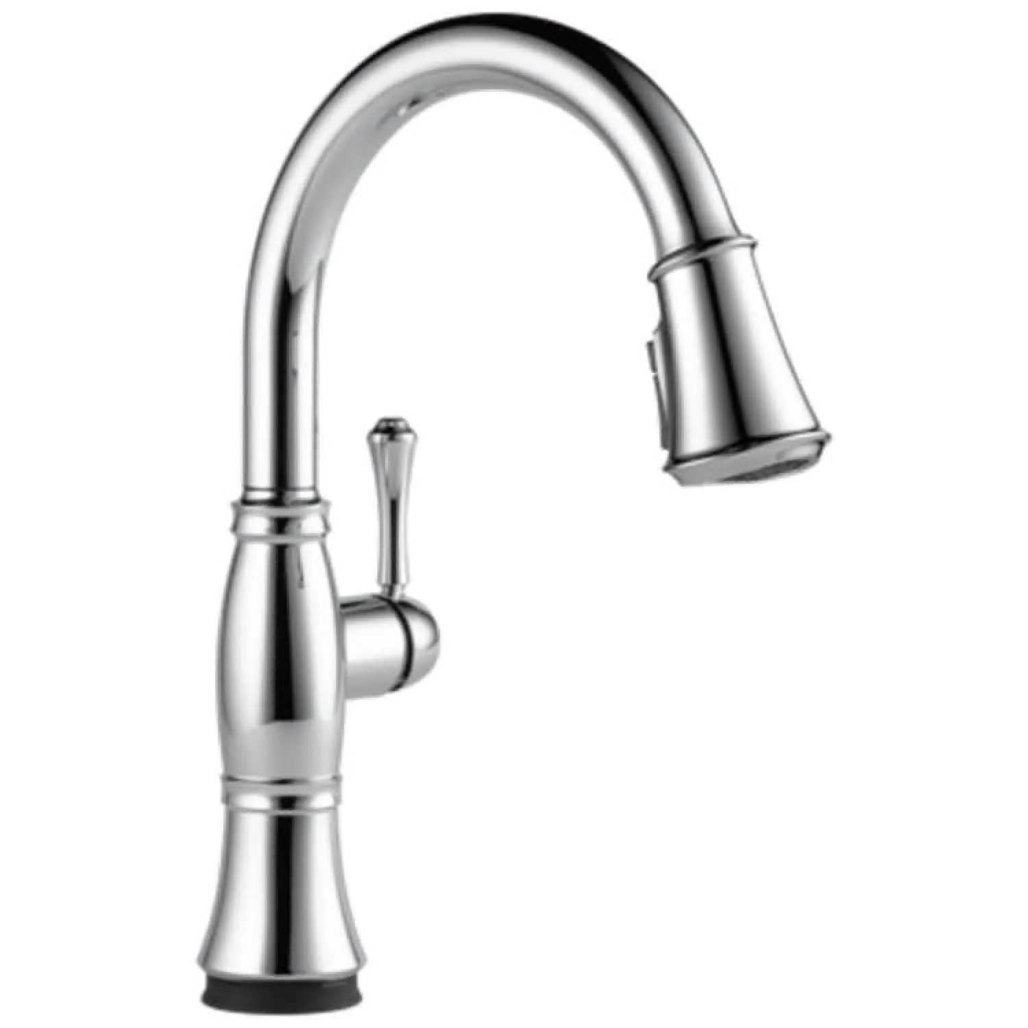 Delta 9197T-PR-DST Delta Cassidy Single-Handle Pull-Down Lumicoat Chrome Kitchen Faucet, 1.8 GPM, Lever Handle, Diamond Seal Technology, Touch2O, ShieldSpray - 9197T-PR-DST