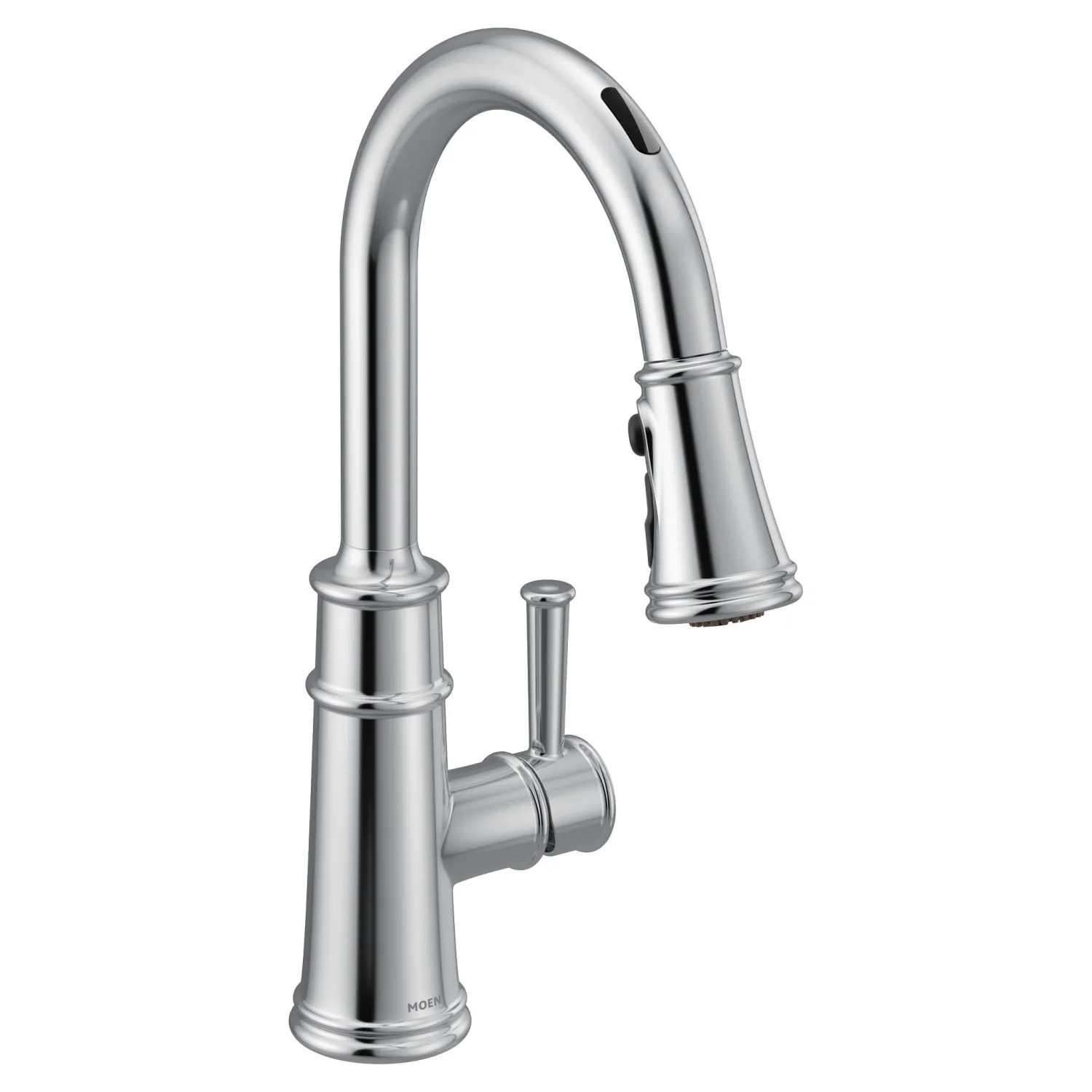 Moen 7260EVC Moen Belfield Smart Single Handle Pull-Down High Arc Kitchen Faucet, Chrome - 7260EVC