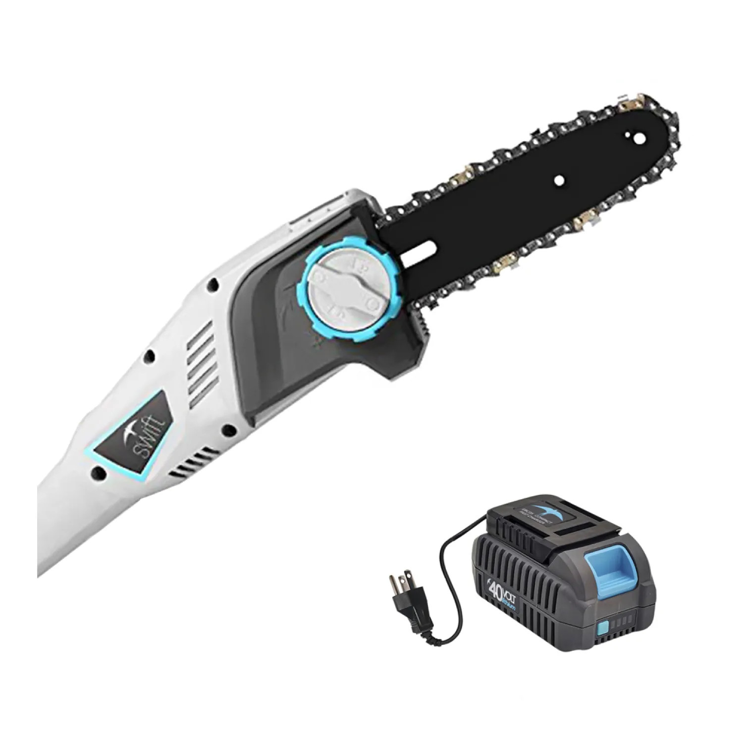 Swift EB608D2 Swift 40V Cordless Pole Saw and 12