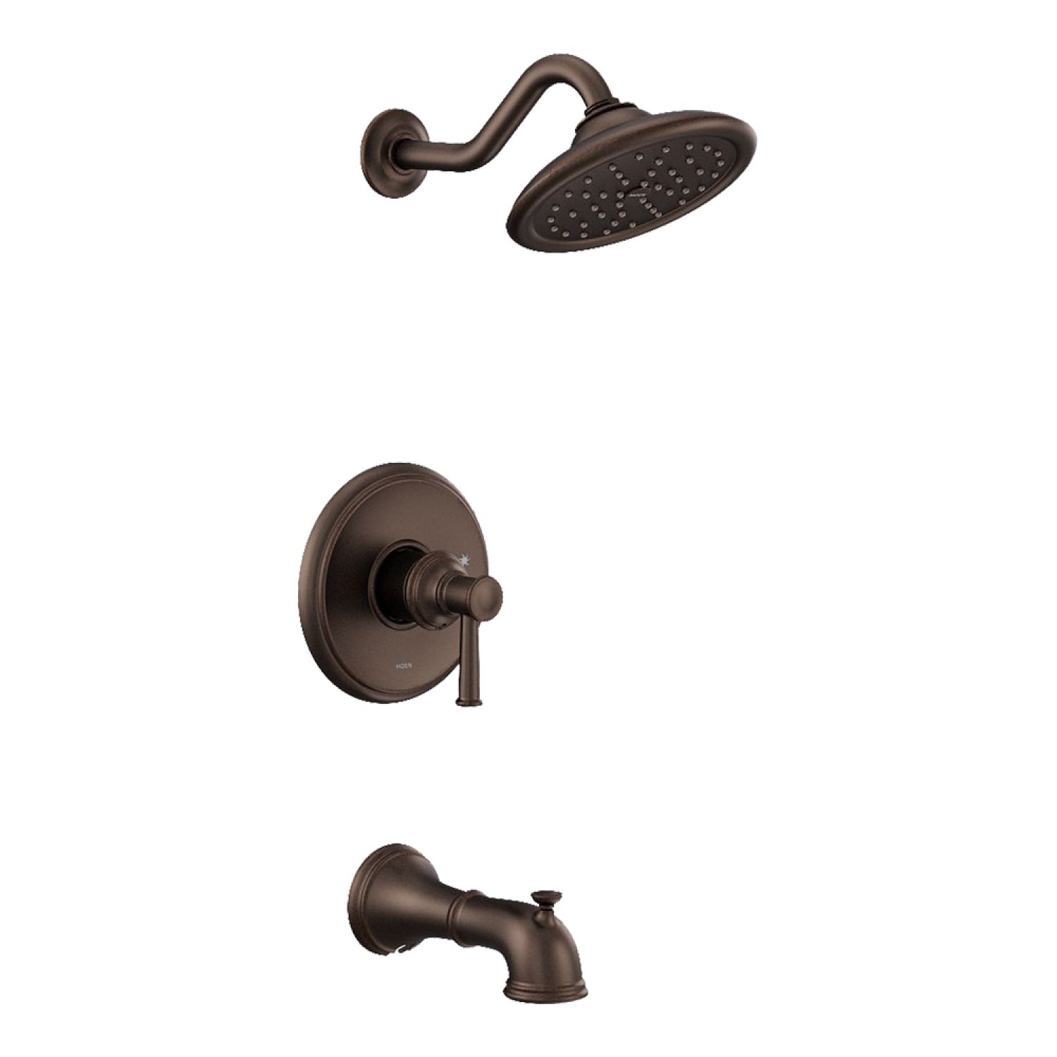 Moen UT2313EPORB Moen Belfield M-Core 2-Series Tub/Shower Faucet with 1.75 Rainshower, 1-Function, Single Lever Handle, M-PACT, Immersion, Oil Rubbed Bronze - UT2313EPORB