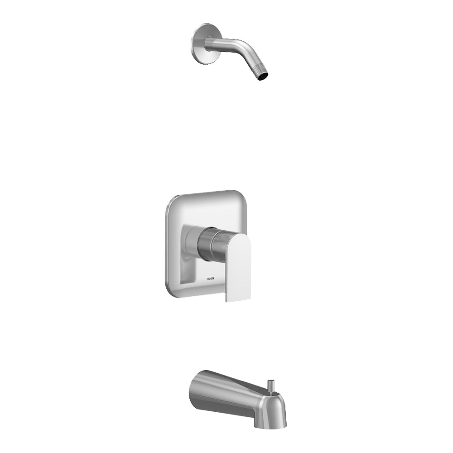 Moen UT2473NH Moen Genta LX M-Core 2-Series Tub/Shower Faucet, Single Lever Handle, M-PACT, Less Showerhead, Chrome - UT2473NH