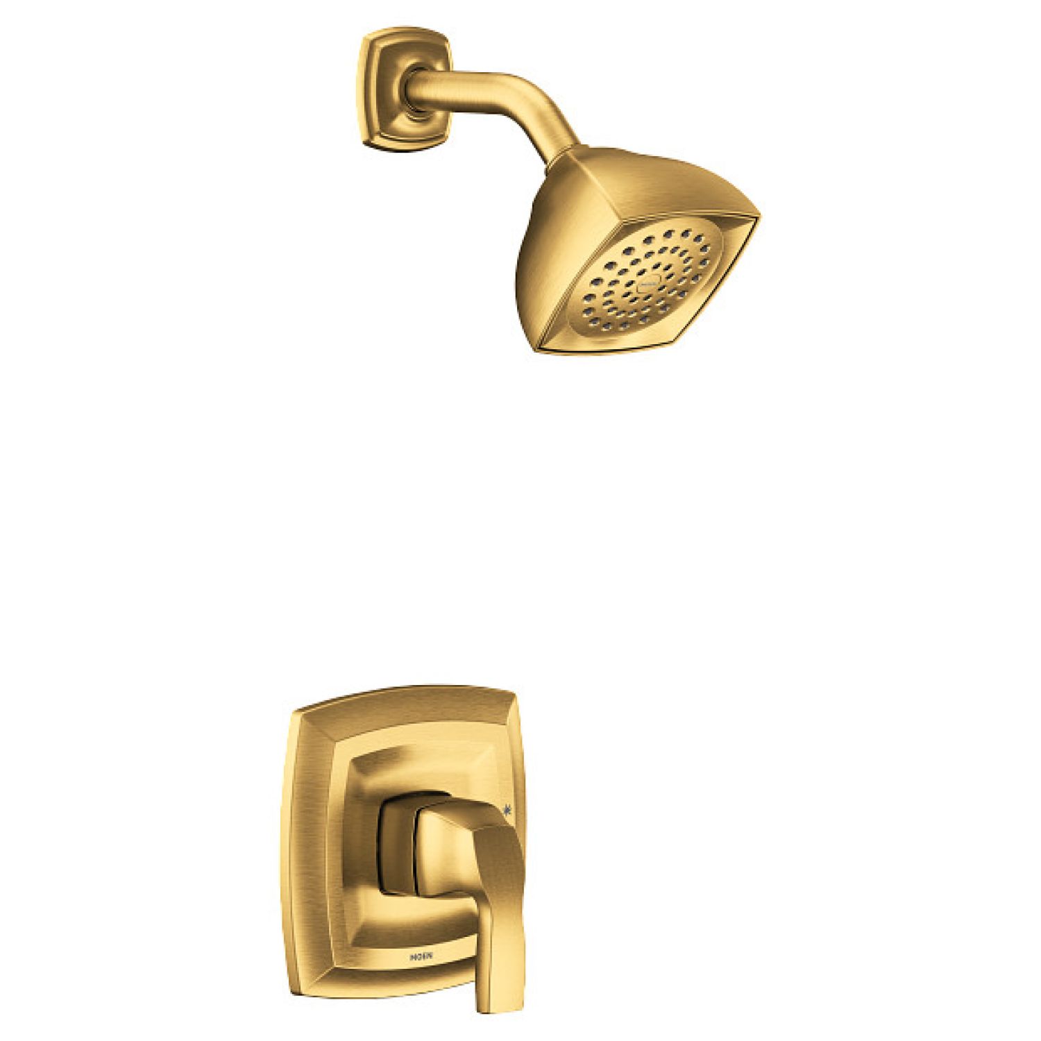 Moen UT2692EPBG Moen Voss M-Core 2-Series Single-Handle Shower Faucet, One-Function, 1.75 GPM, Lever Handle, Eco-Performance, M-PACT, Brushed Gold - UT2692EPBG
