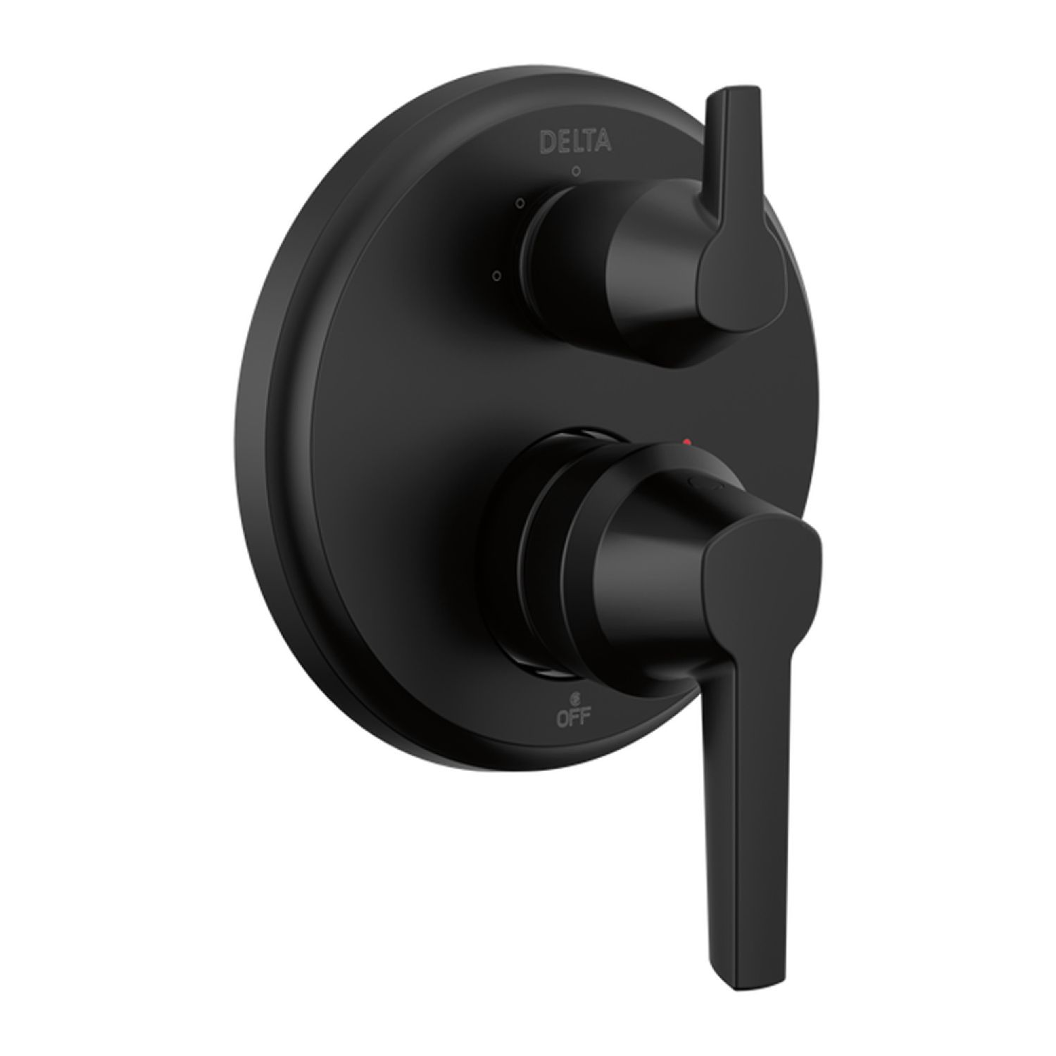 Delta T24871-BL Delta Galeon Monitor 14 Series Valve Trim w/ 3-Function Diverter, Lever Handles, Matte Black - T24871-BL