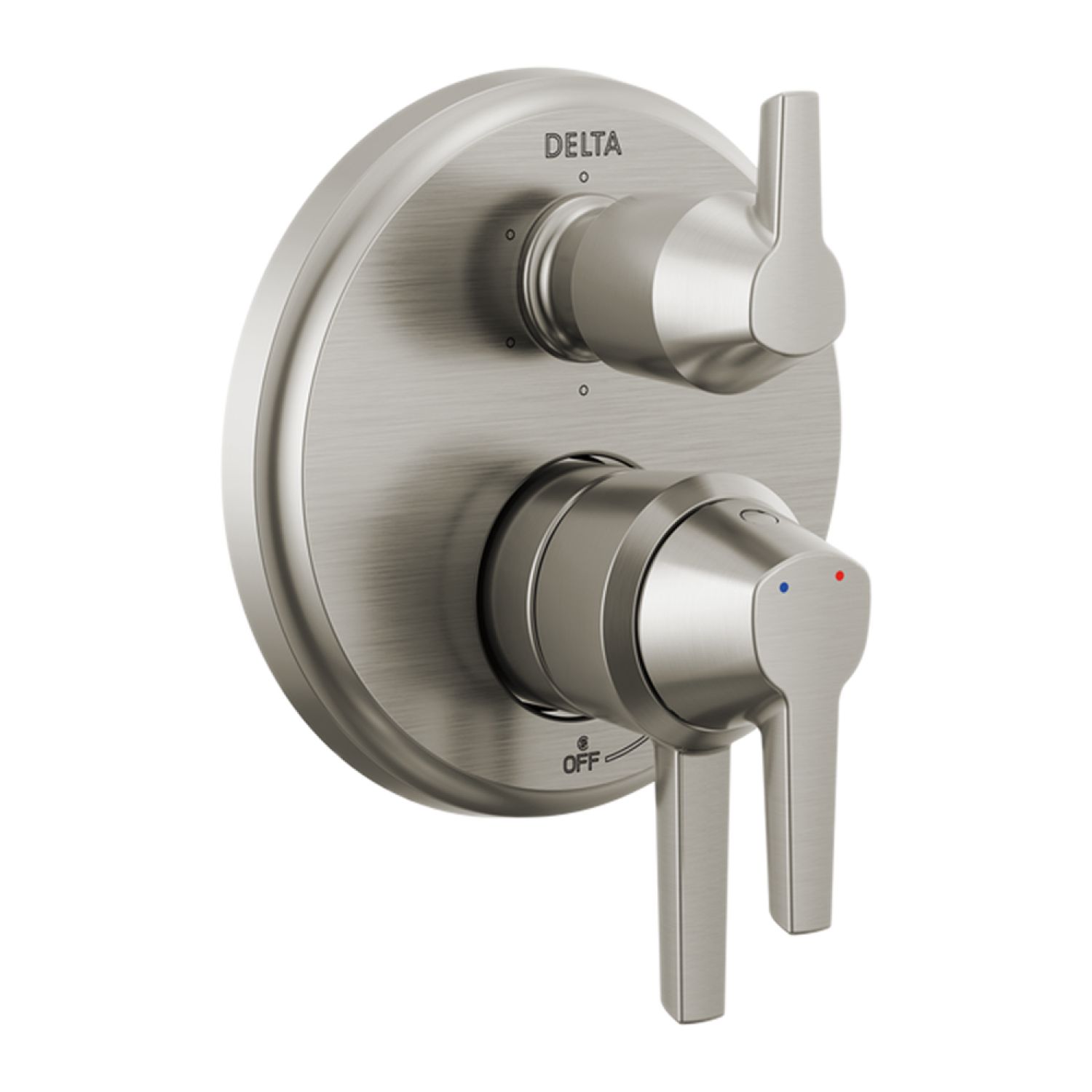 Delta T27971-SS-PR Delta Galeon Monitor 17 Series Two-Handle Valve Trim w/ 6-Function Diverter, Lever Handles, Stainless Steel - T27971-SS-PR