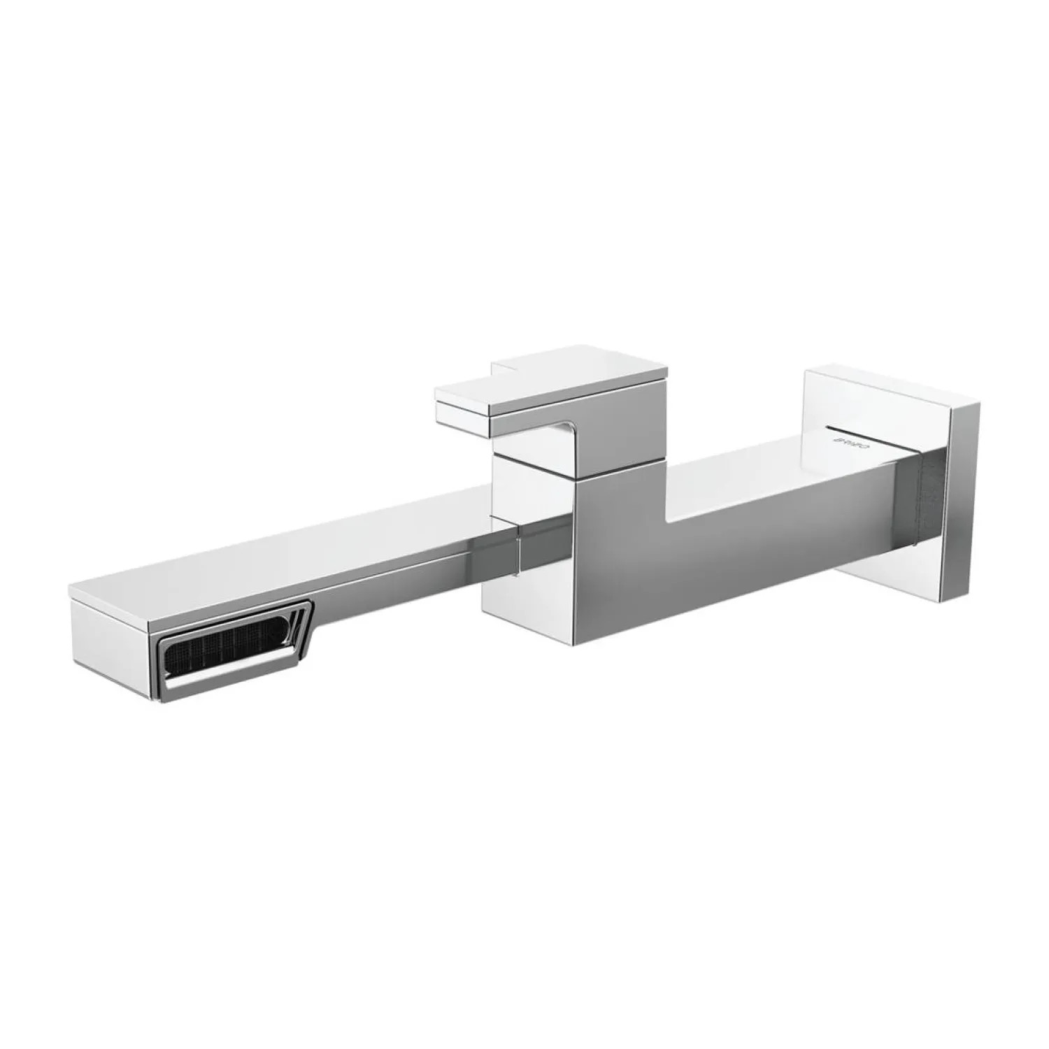 Brizo T65722LF-PC Brizo Frank Lloyd Wright One-Handle Wall-Mount Polished Chrome Bathroom Faucet with Side Spout Laminar Flow, Single-Hole, 1.2 GPM - T65722LF-PC
