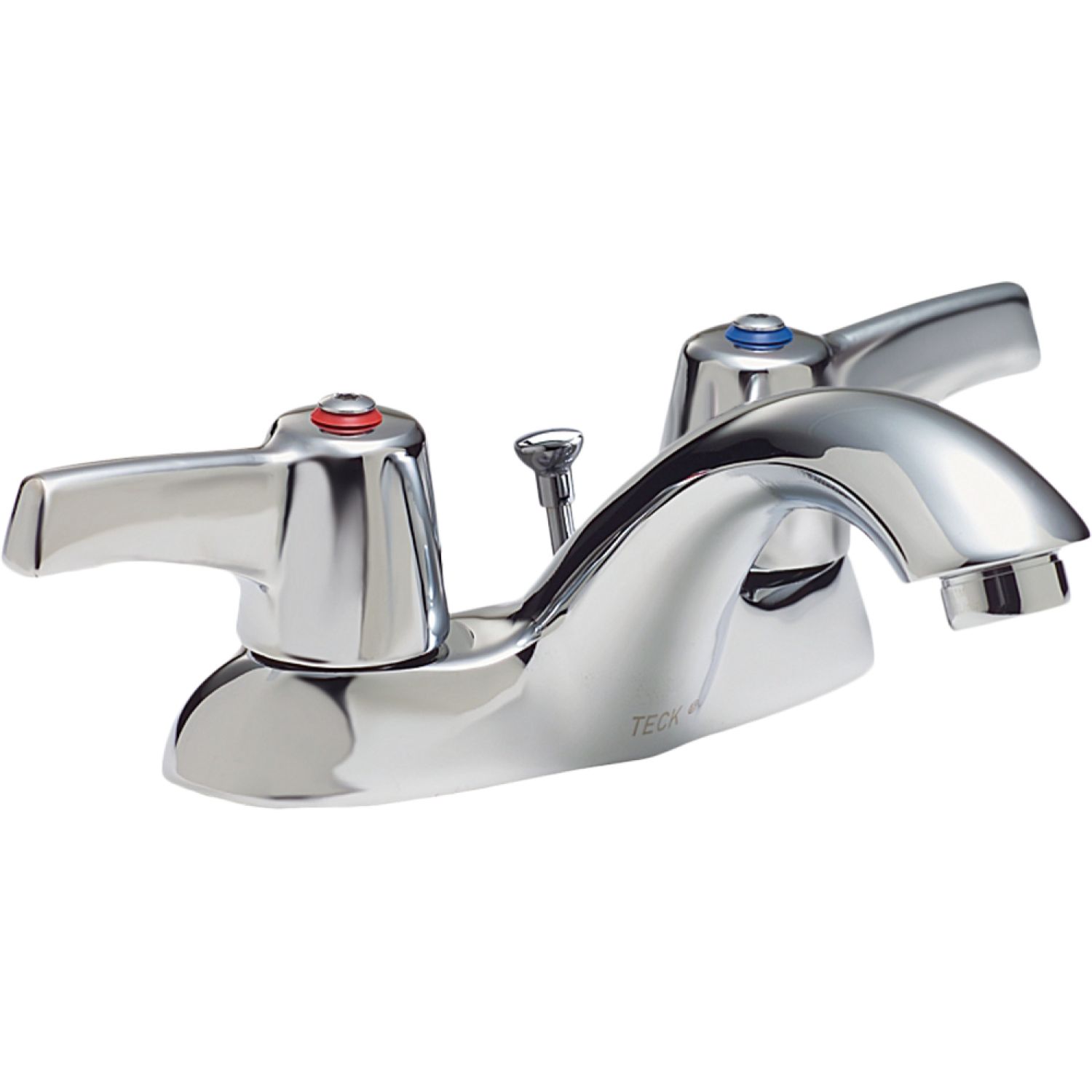 Delta 21C333 Delta 21C333 Tech 2-Handle Cast Centerset Lavatory Faucet, Hooded Lever, Open Grid Strainer, VR Aerator, Chrome