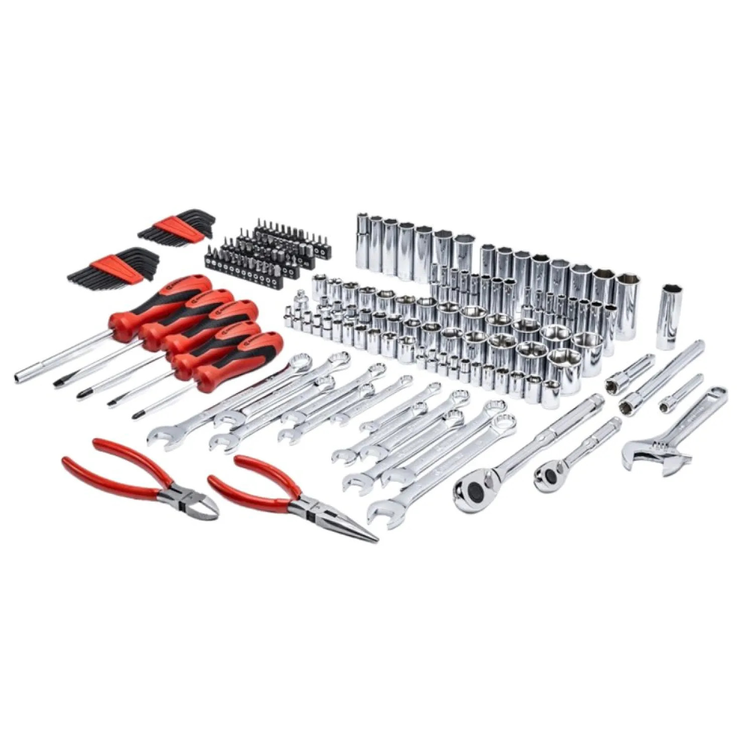 CTK180 Crescent 180-Pieces Mechanical Tool Set, SAE/MET - CTK180