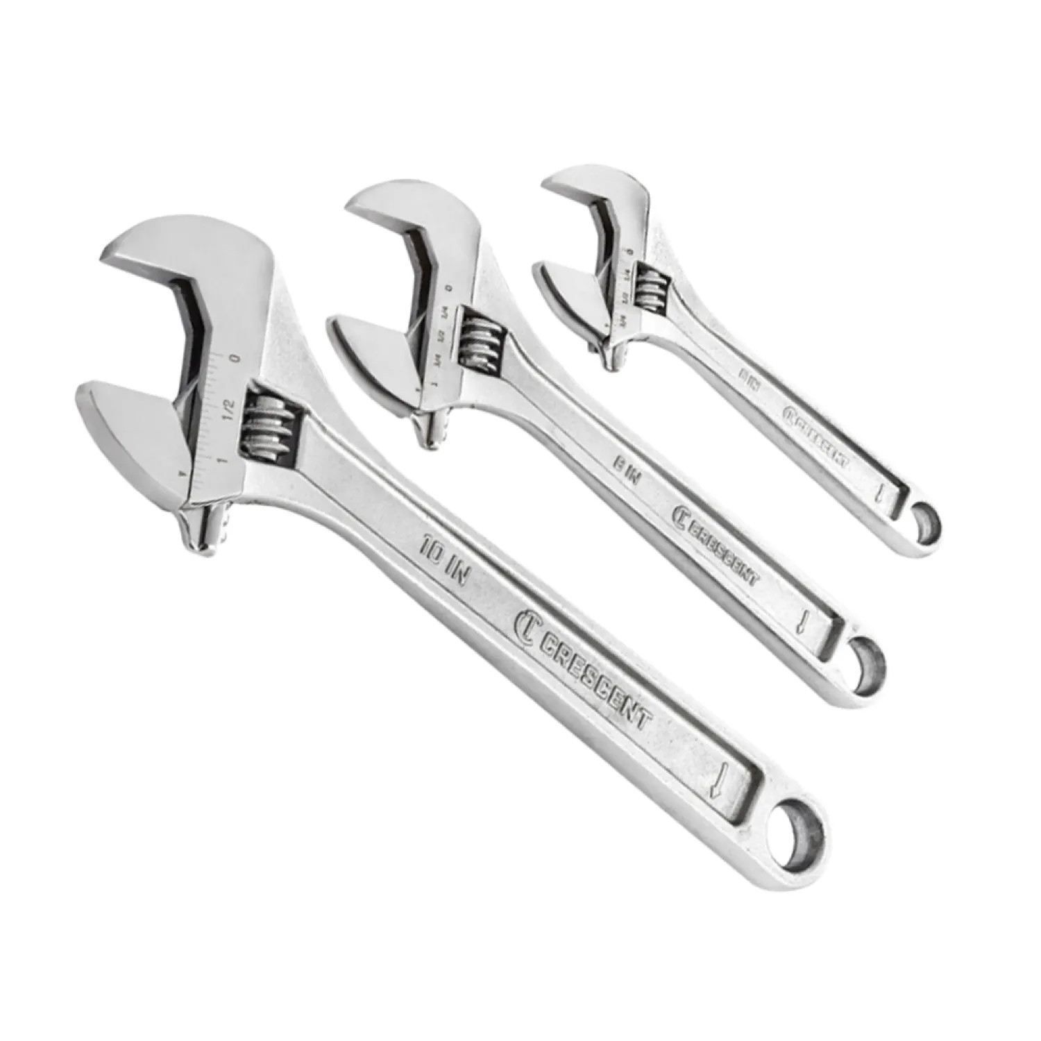  AC3PC Crescent 6/8/10in Adjustable Wrench Set - AC3PC