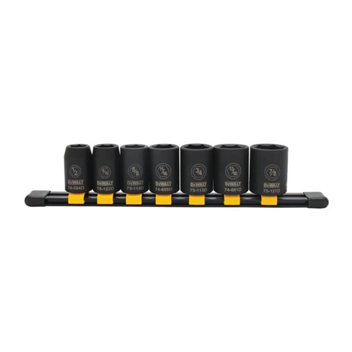  DWMT74452OSP DEWALT 7-Pieces SAE Impact Socket  Set - DWMT74452OSP