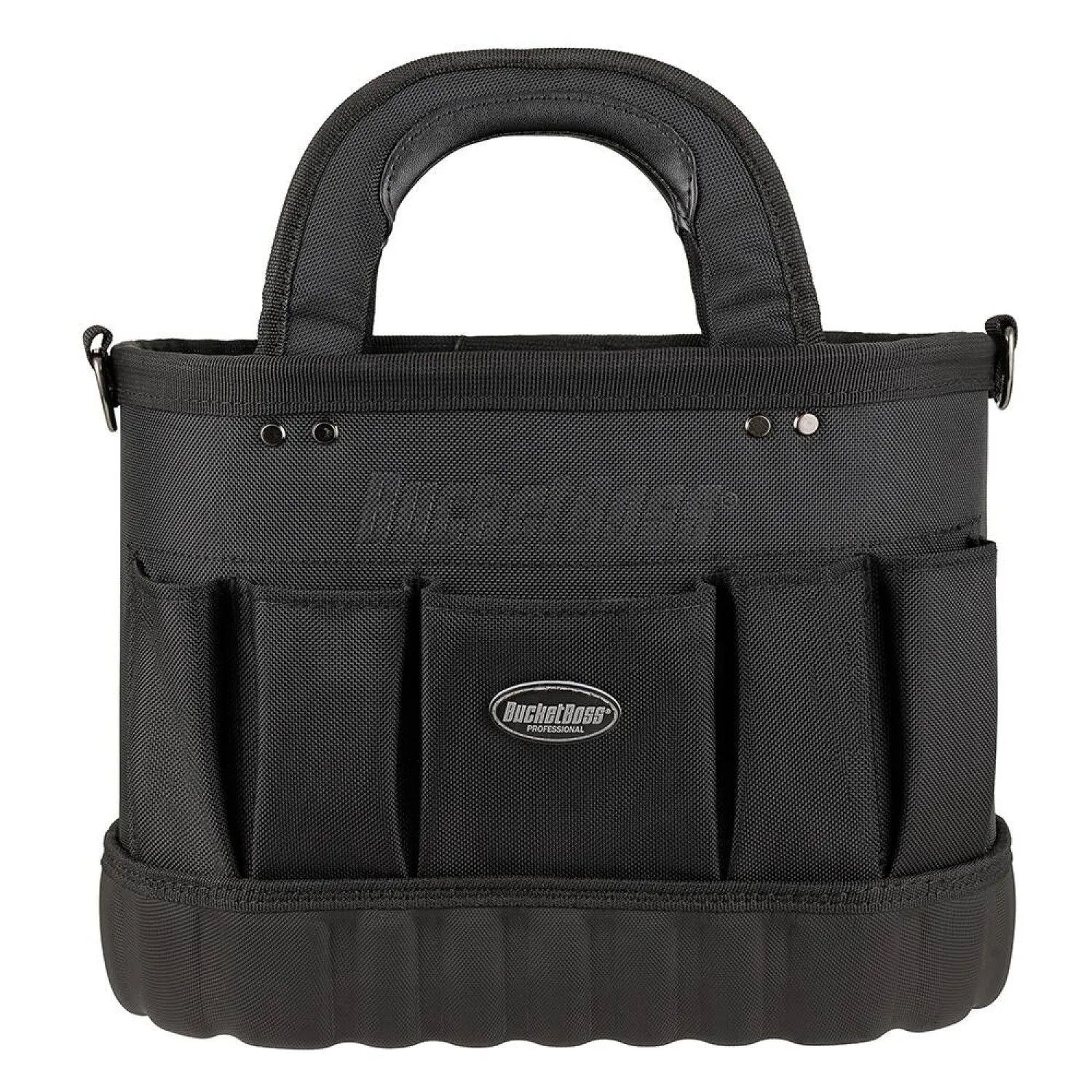  74014 Pull'R Bucket Boss 13-Pockets, Professional Oval Tool Tote Bag - 74014