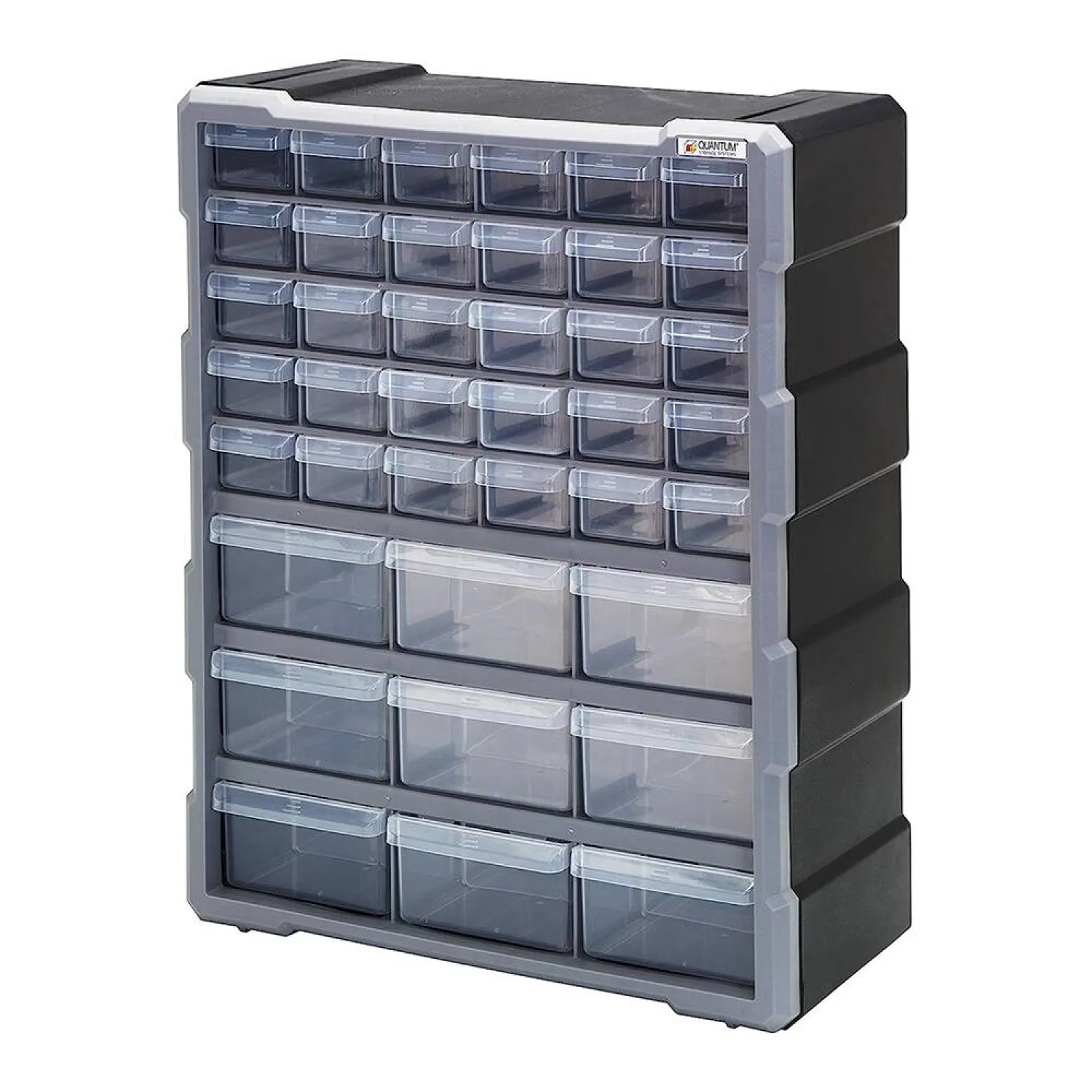  PDC-39BK Quantum Plastic Storage Cabinet with 39 Drawers - PDC-39BK