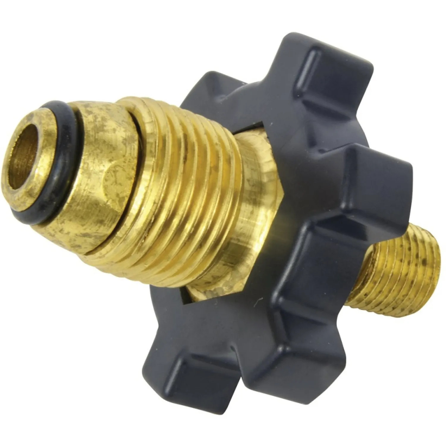  F273655 Mr. Heater Excess Flow Soft Nose POL x 1/4” Male Pipe Thread with Handwheel Regulator - F273655