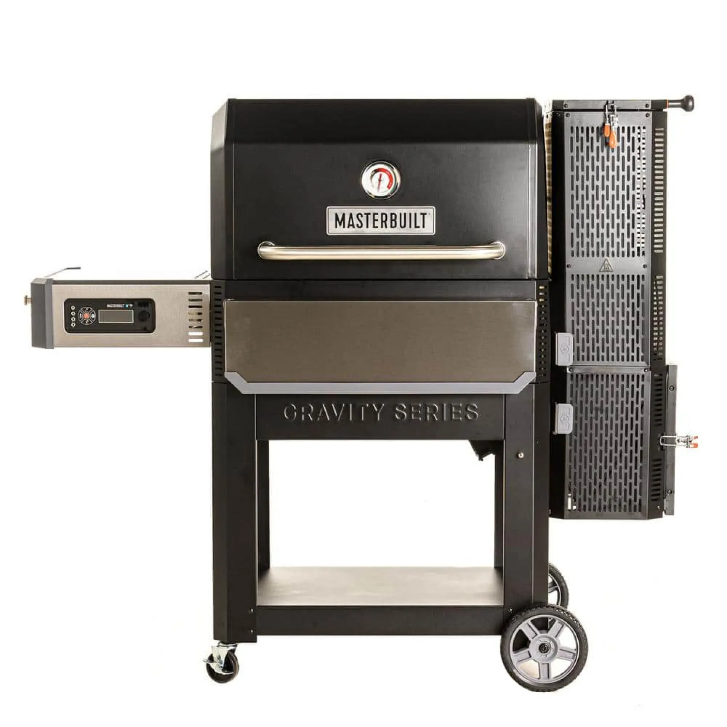  MB20041220 Masterbuilt Gravity Series 1050 Digital Charcoal Grill + Smoker with GravityFed Hopper and Bluetooth/Wi-Fi, 1050 sq-in Cooking Space - MB20041220