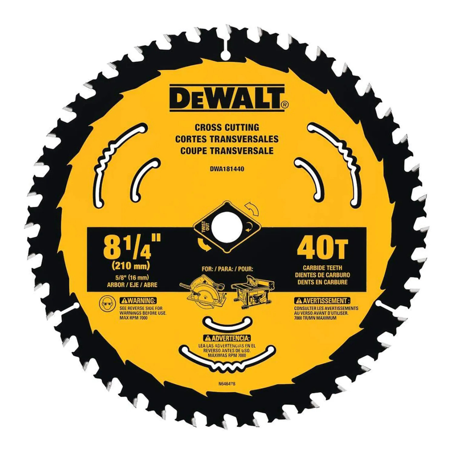 DWA181440 DeWALT DWA181440 8-1/4