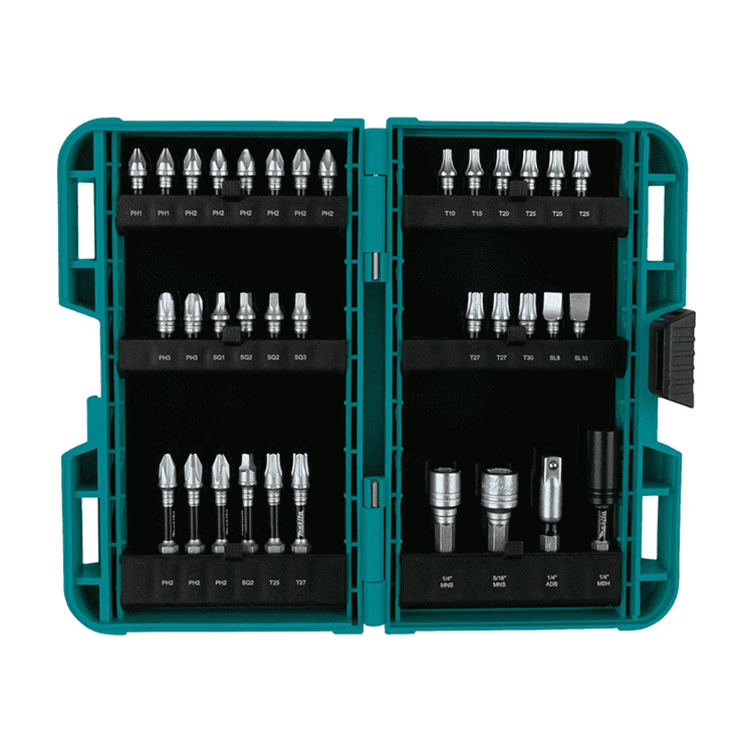 Makita E-01666 Makita 35-Pcs. Impact Bit Set, Steel Mix - E-01666