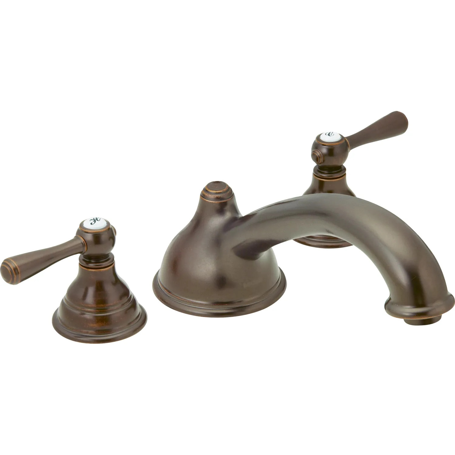 Moen T910ORB Moen T910ORB Two Handle Low Arc Roman Tub Faucet
