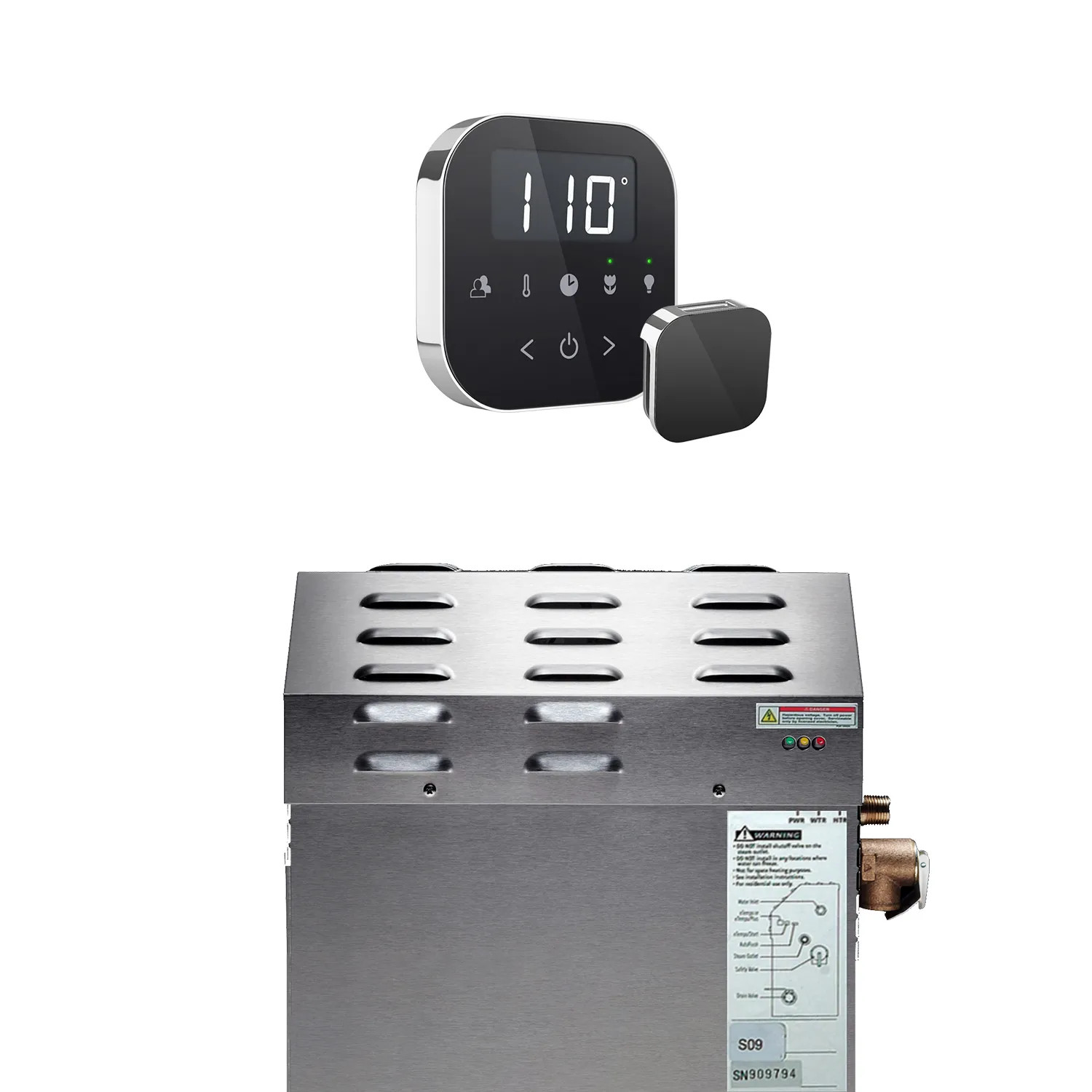 Mr. Steam 07C10EAA000 Mr Steam MS225EC1 7.5kW Steam Generator with AirTempo Black Control - 07C10EAA000