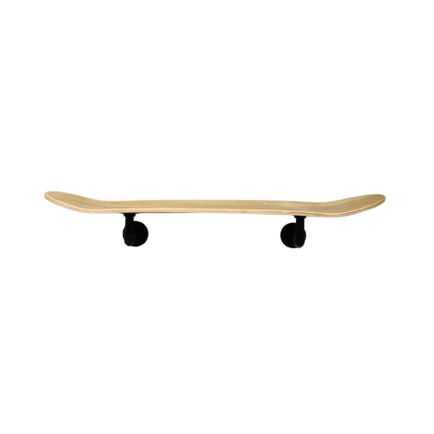  Skateboard Floating Shelf with Double Bent Pipes - 31