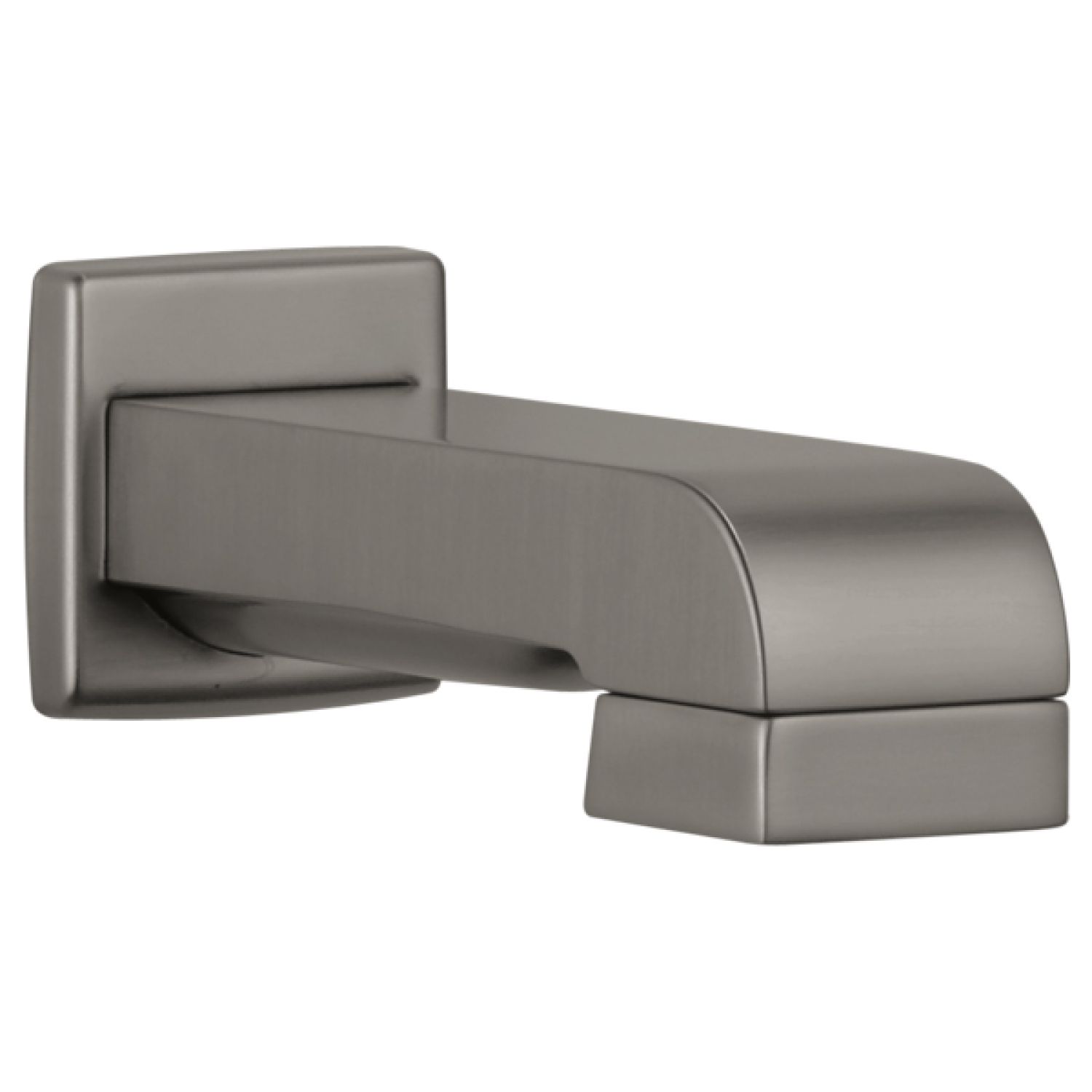 Brizo RP64084SL Brizo Siderna 6-inch Wall Mounted Brilliance Luxe Steel Pull-down Diverter Tub Spout, Solid Brass, 1/2-inch Connection Size - RP64084SL