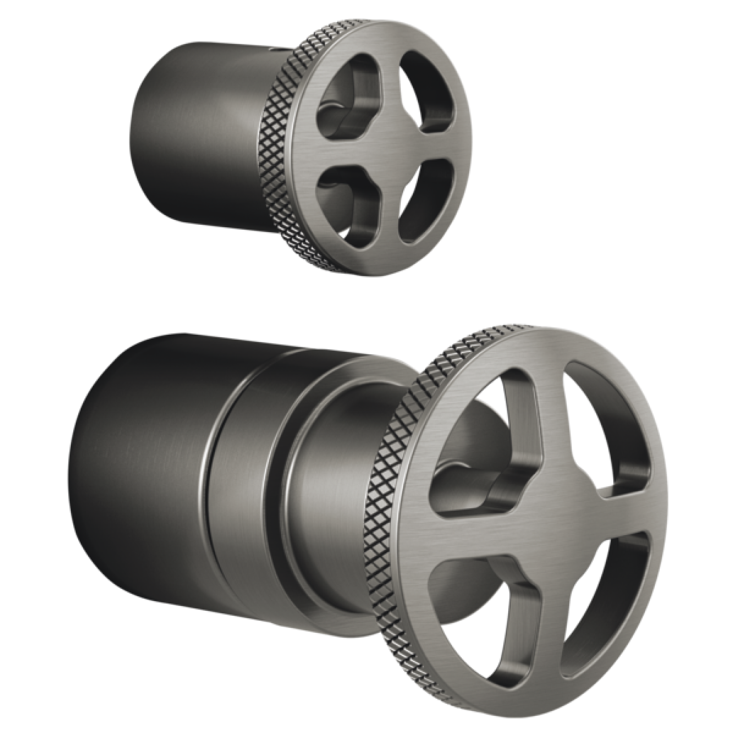 Brizo HW75P32-SL Brizo Litze Pressure Balance Valve Trim with Integrated Diverter Wheel Handle Kit, Brilliance Luxe Steel - HW75P32-SL