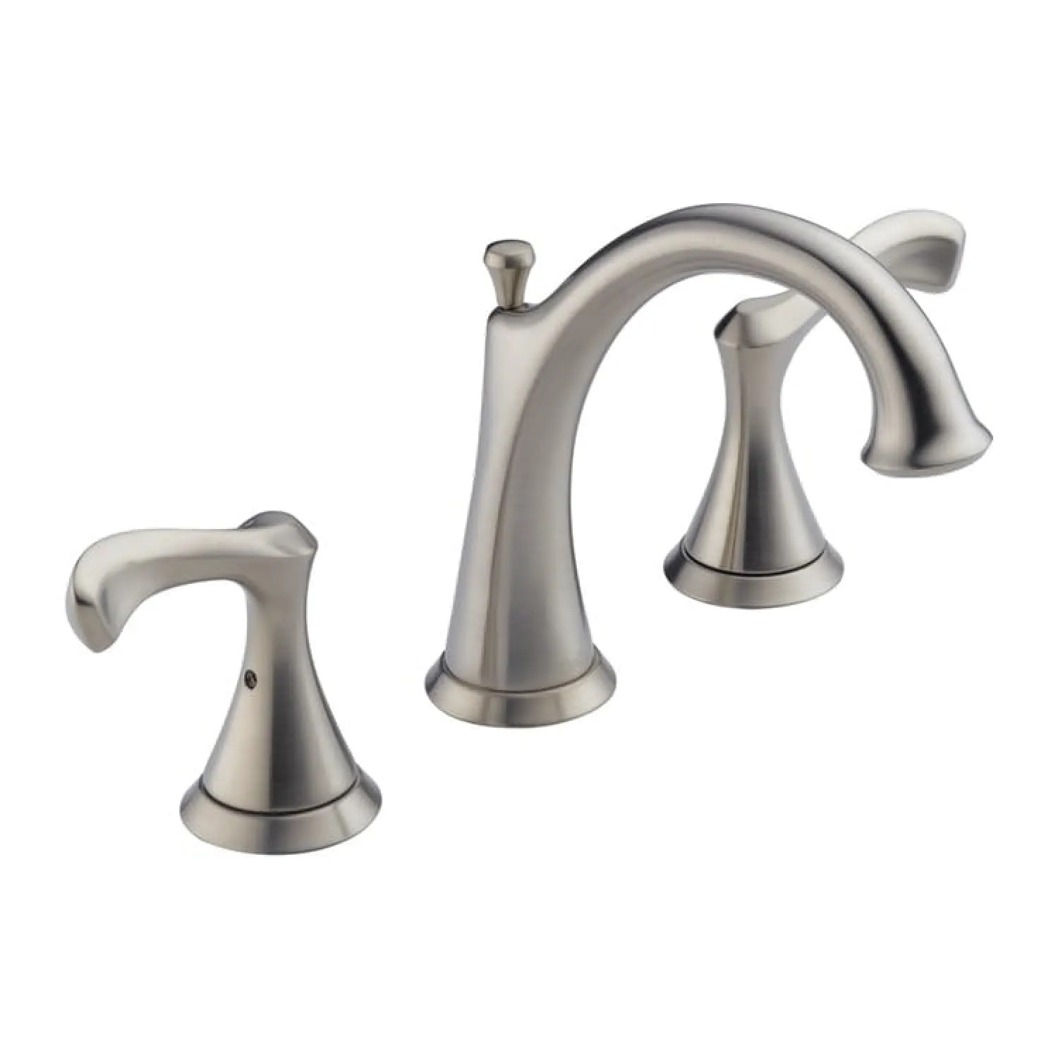 Delta 35939LF-SS Delta Carlisle High-Arc Deck-Mount Stainless Lavatory Faucet for 6