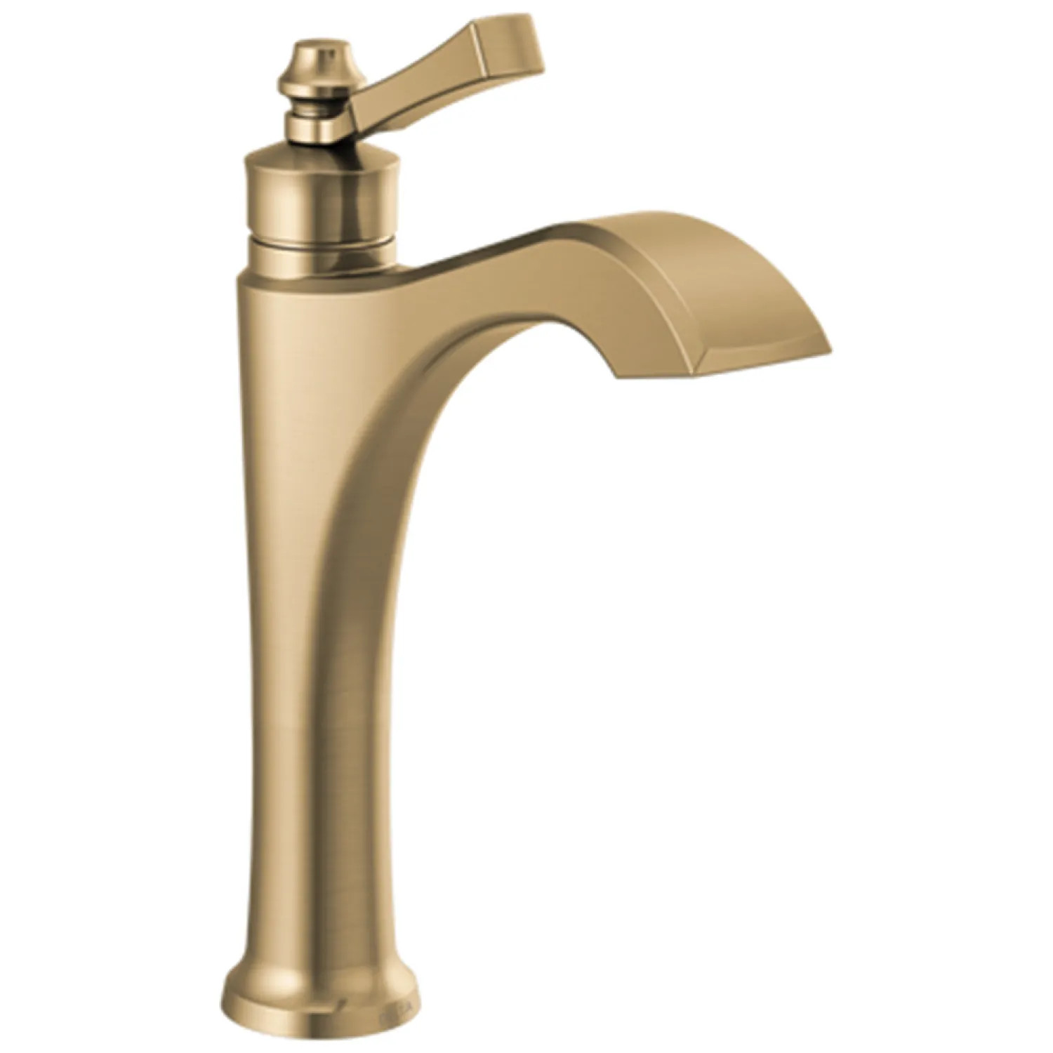Delta 656-CZ-DST Delta Dorval Mid-Height Champagne Bronze Lavatory Faucet, Less Drain, 1.2 GPM, Single-Handle, DIAMOND Seal, Lever Handle - 656-CZ-DST