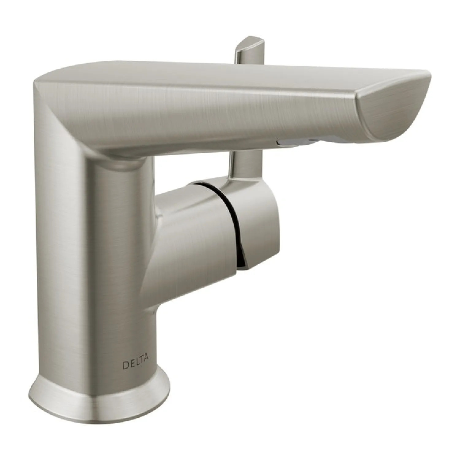 Delta 572-SS-PR-MPU-DST Delta Galeon Side-Handle Stainless Lavatory Faucet, Metal Pop-Up, Lumicoat, 1.2 GPM, DIAMOND Seal, Lever Handle - 572-SS-PR-MPU-DST