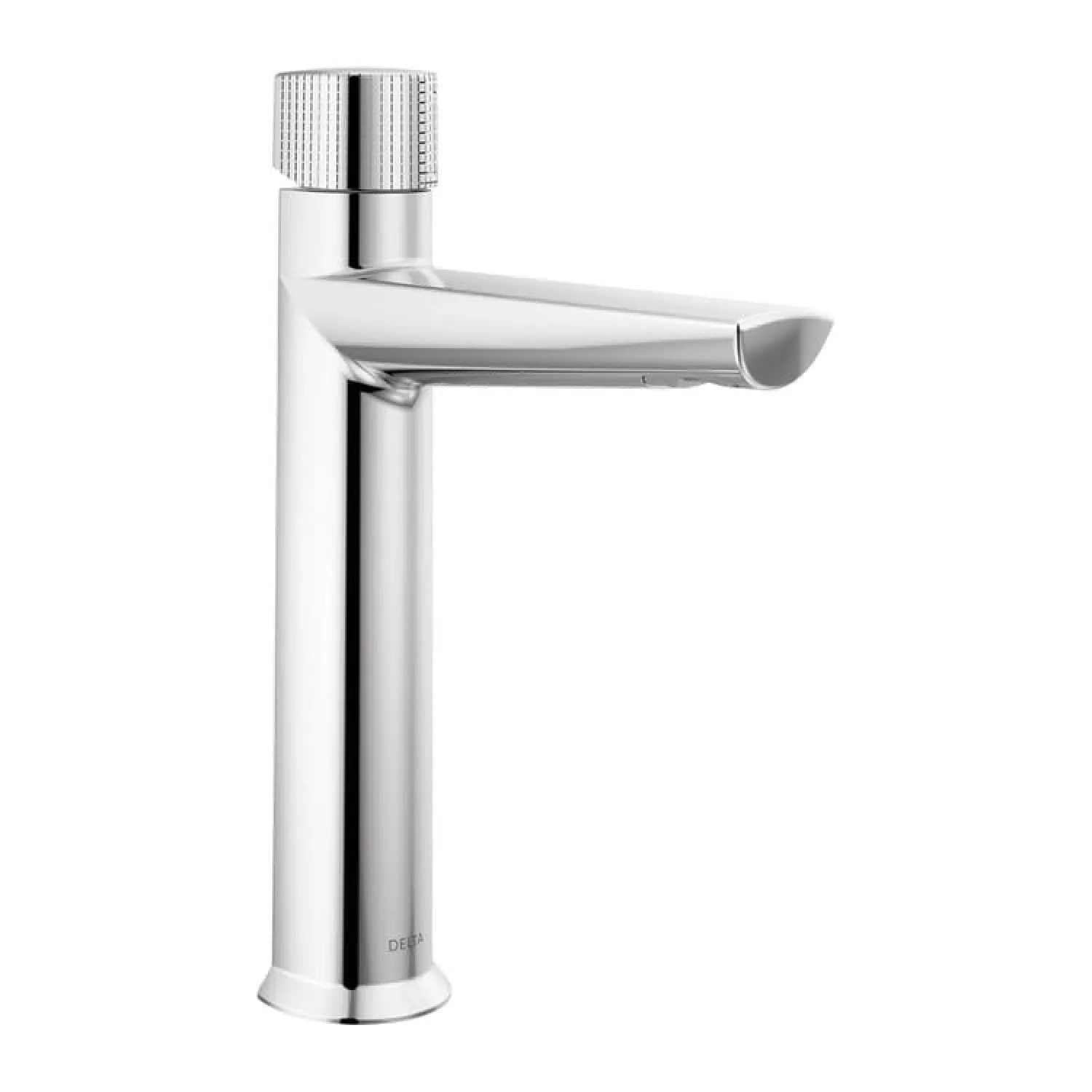Delta 673-PR-DST Delta Galeon Mid-Height Chrome Lavatory Faucet, Less Drain, Lumicoat, 1.2 GPM, DIAMOND Seal, Knurled Handle - 673-PR-DST