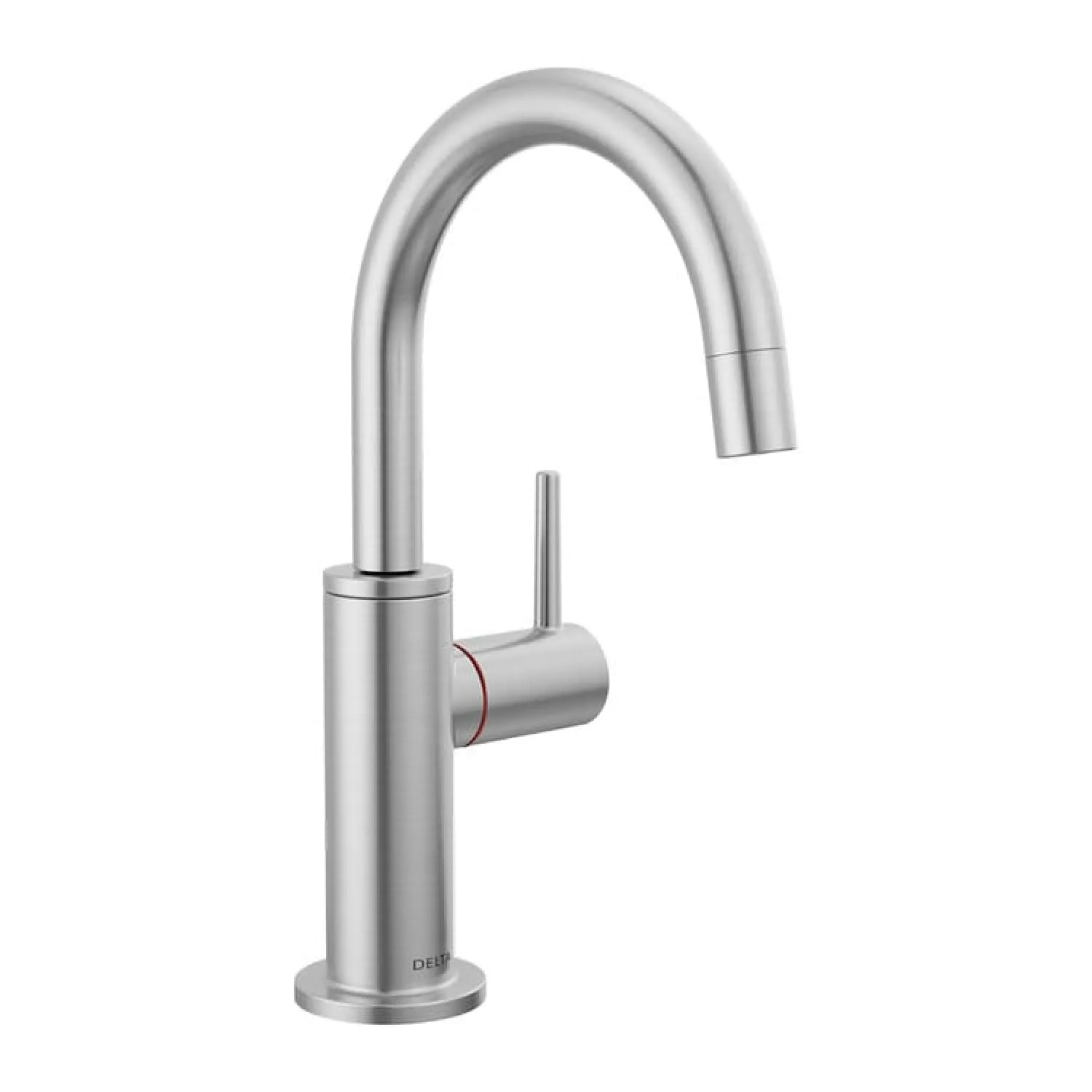 Delta 1930LF-H-AR Delta Contemporary Round Hot Water Faucet, Arctic Stainless - 1930LF-H-AR