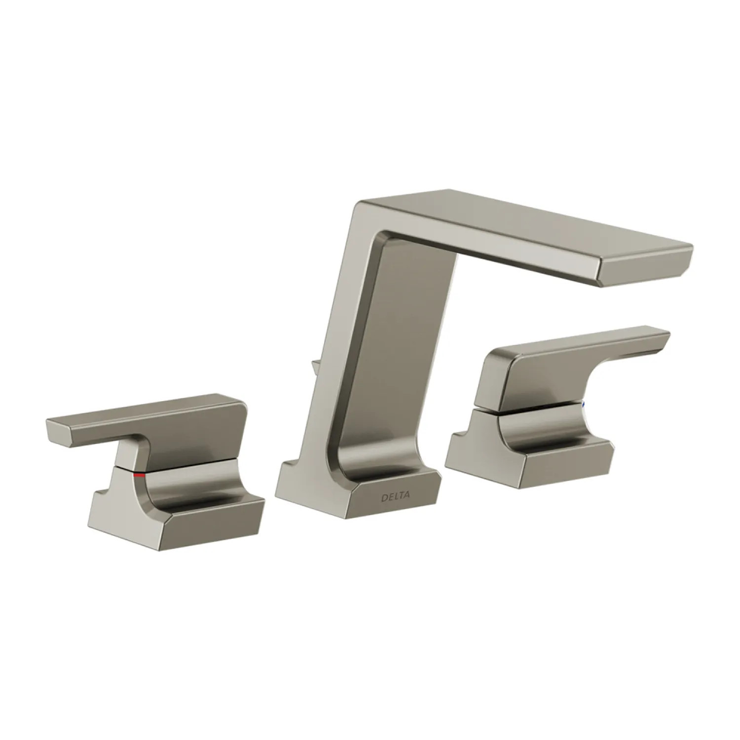 Delta T2799-SS-PR Delta Pivotal Two-Handle Roman Tub Faucet Trim, Angular Spout, Lever Handles, ADA-Compliant, Lumicoat Stainless - T2799-SS-PR