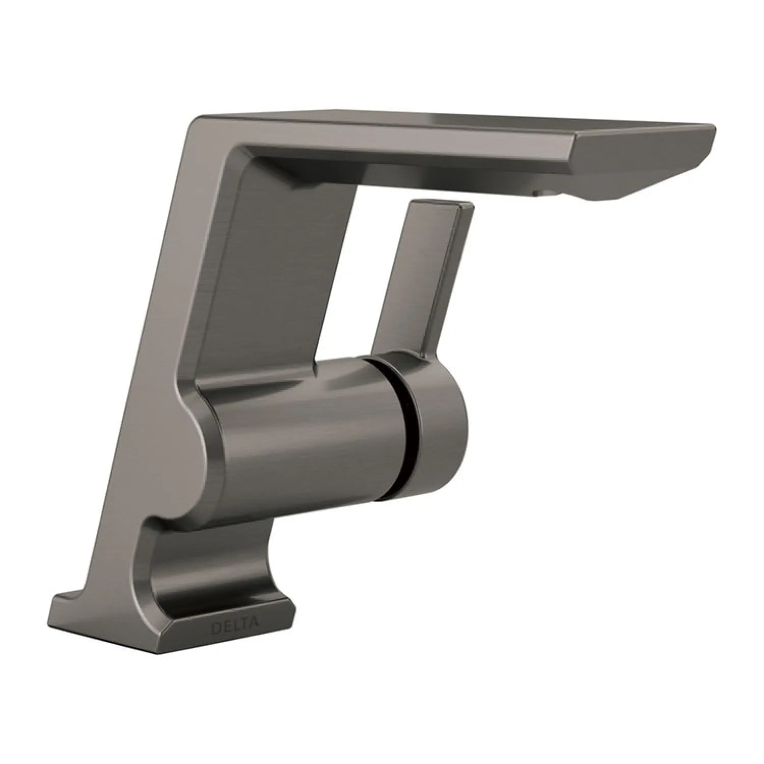 Delta 599-KS-PR-MPU-DST Delta Pivotal Black Stainless Lavatory Faucet with Escutcheon, Metal Pop-Up, Lumicoat, 1.2 GPM, Single-Handle, DIAMOND Seal, Lever Handle - 599-KS-PR-MPU-DST