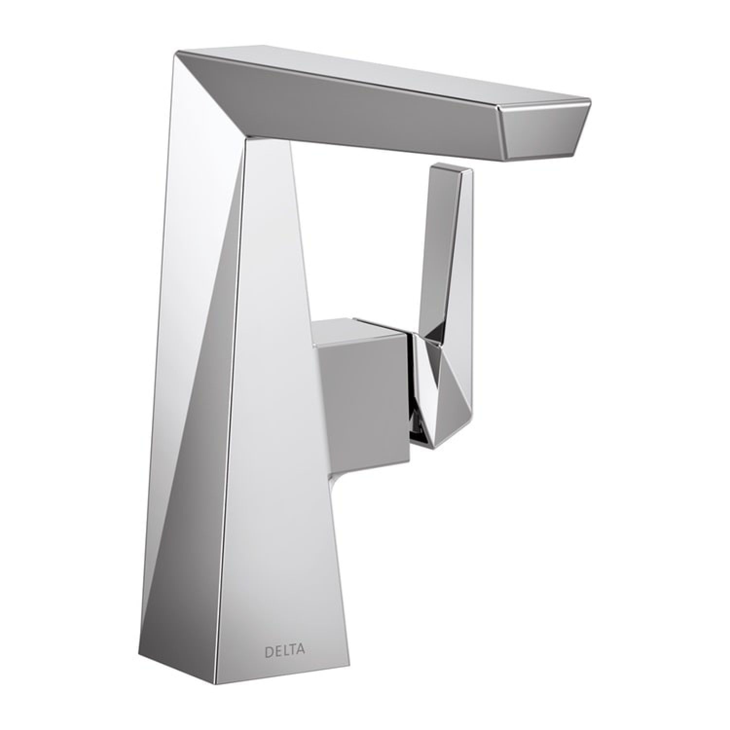 Delta 643-PR-DST Delta Trillian Mid-Height Chrome Lavatory Faucet, Less Drain, Lumicoat, 1.2 GPM, Single-Handle, DIAMOND Seal, Lever Handle - 643-PR-DST