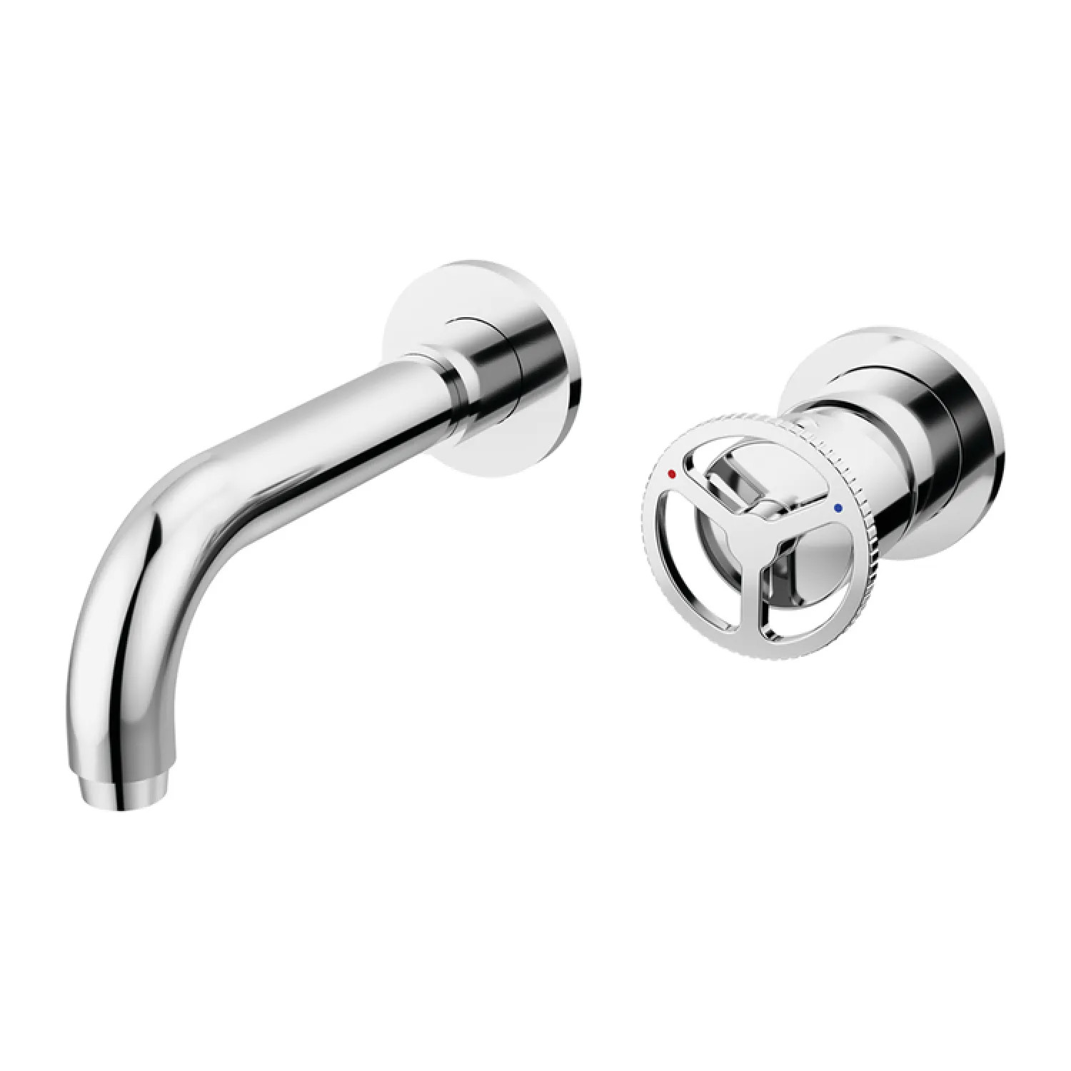 Delta T3558LF-WL Delta Trinsic Tube Spout Wall-Mount Chrome Lavatory Faucet Trim for 4