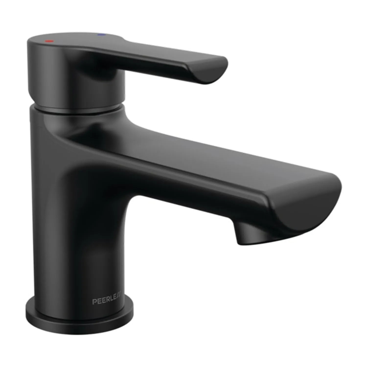 Peerless P1512LF-BL Peerless Flute Single-Hole Bathroom Faucet with 50/50 Pop-Up Drain, Single-Handle, 1.0 GPM, Lever Handle, ADA, WaterSense, Matte Black - P1512LF-BL
