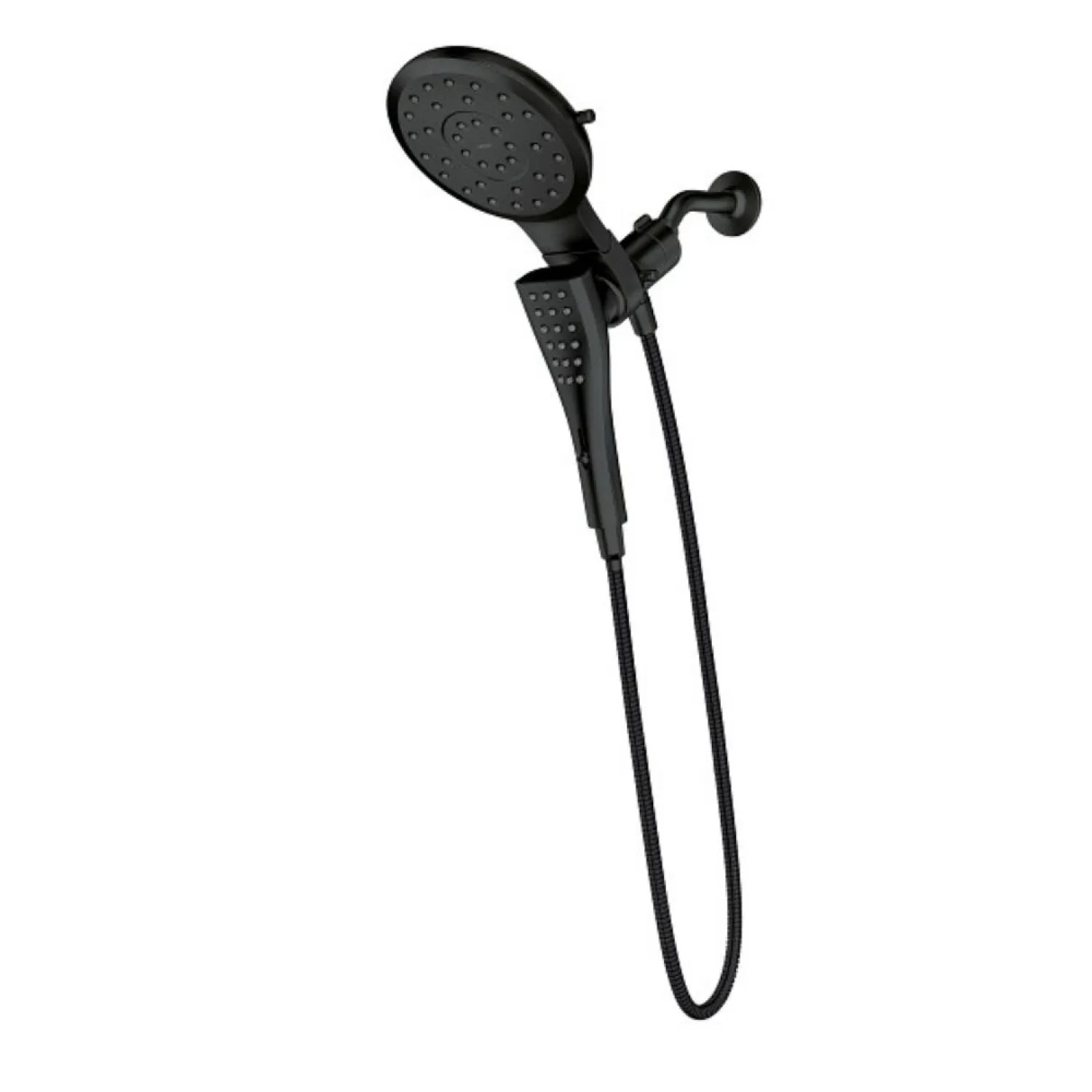 Moen 220C3EPBL Moen Verso 8-Spray Function 2-in-1 Shower Head and Hand Shower Combo with Infiniti Dial, Eco-Performance, 1.75 GPM, Matte Black - 220C3EPBL