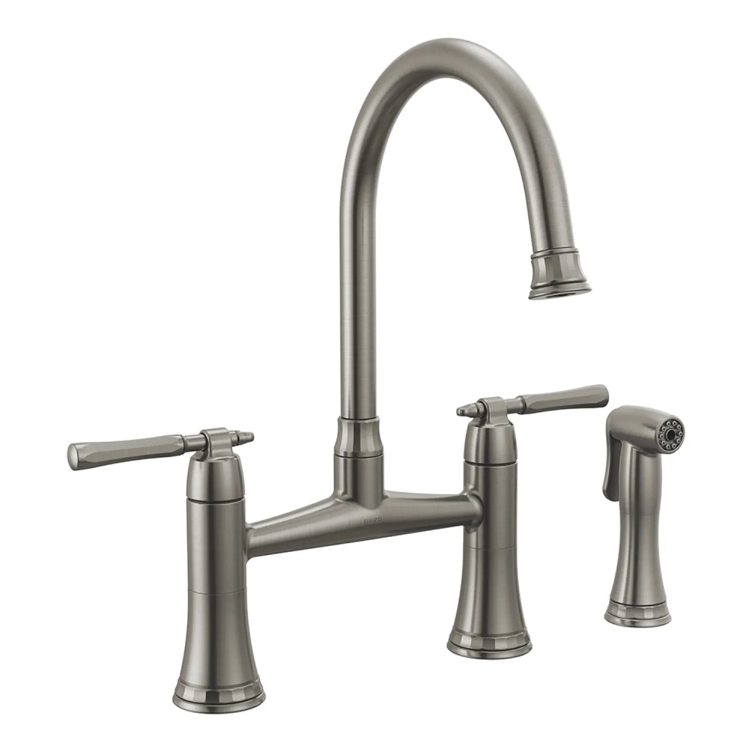Brizo 62558LF-SL Brizo Tulham Luxe Steel Two Handle Bridge Kitchen Faucet - 62558LF-SL