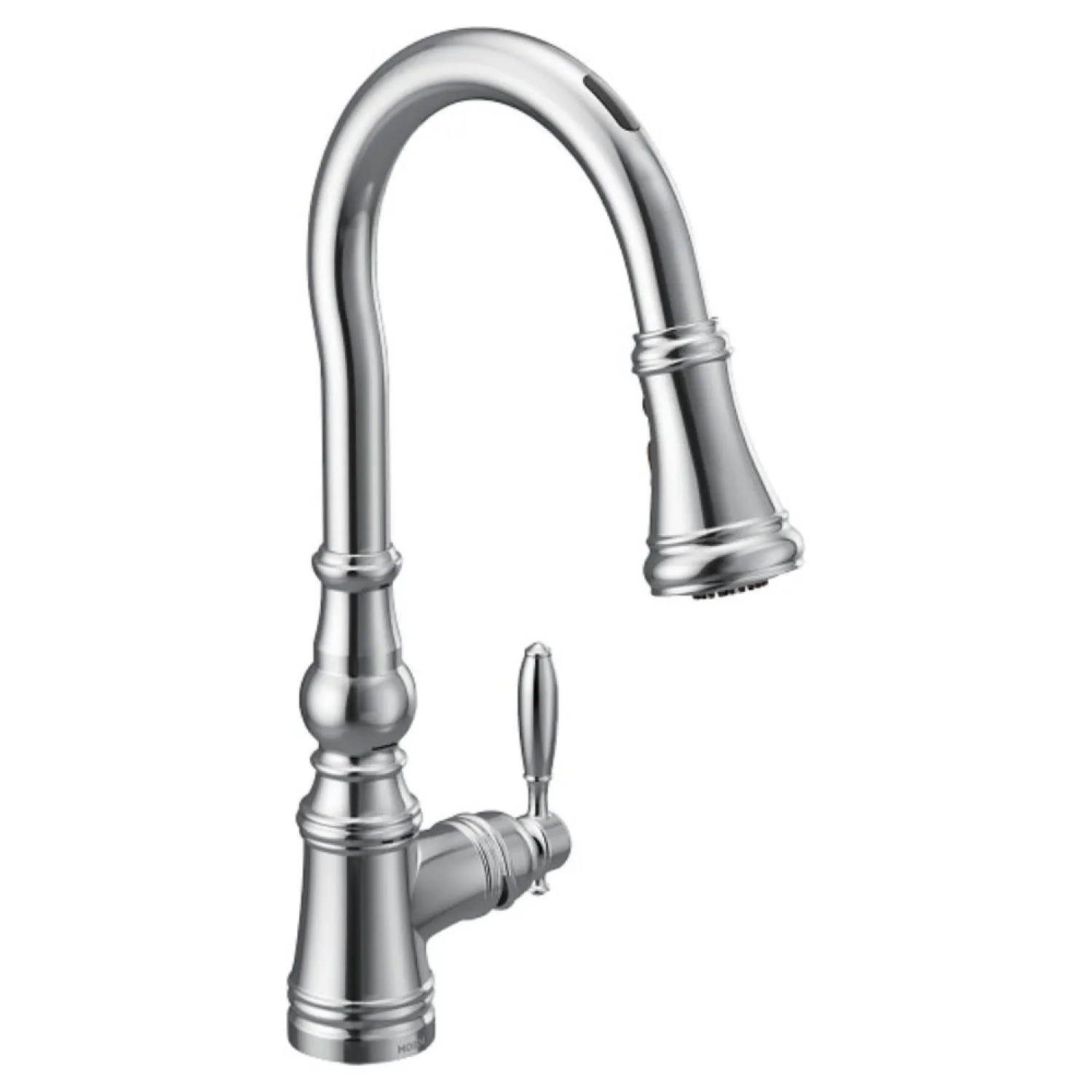 Moen S73004EV2C Moen Weymouth Smart Motion Control Single Handle High Arc Pull-Down Kitchen Faucet, Chrome - S73004EV2C