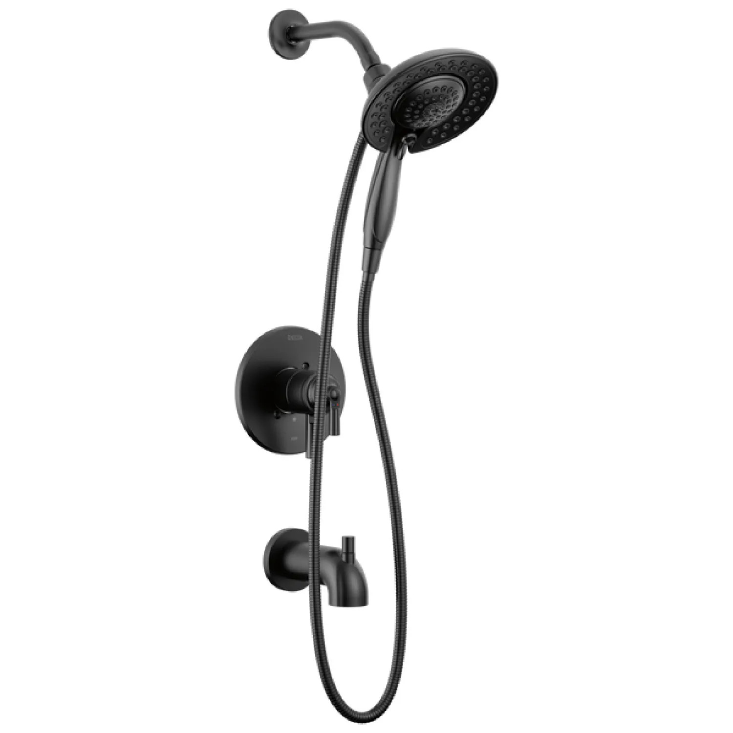 Delta T17435-BL-I Delta Saylor Monitor 17 Series Tub & Shower Trim with In2ition, Touch-Clean, 1.75 GPM, Matte Black - T17435-BL-I