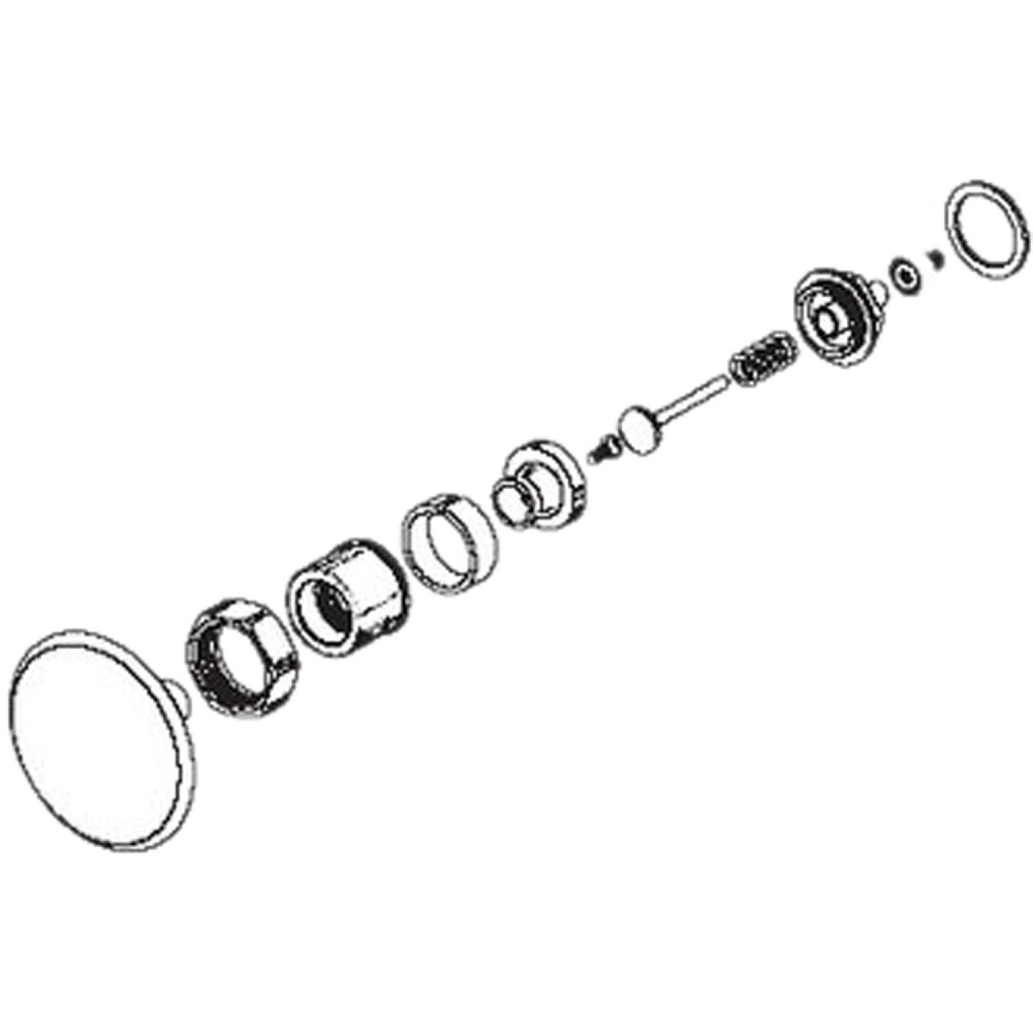 Sloan 303375 Sloan C-43-AWB Push Button Assembly, 4-3/4