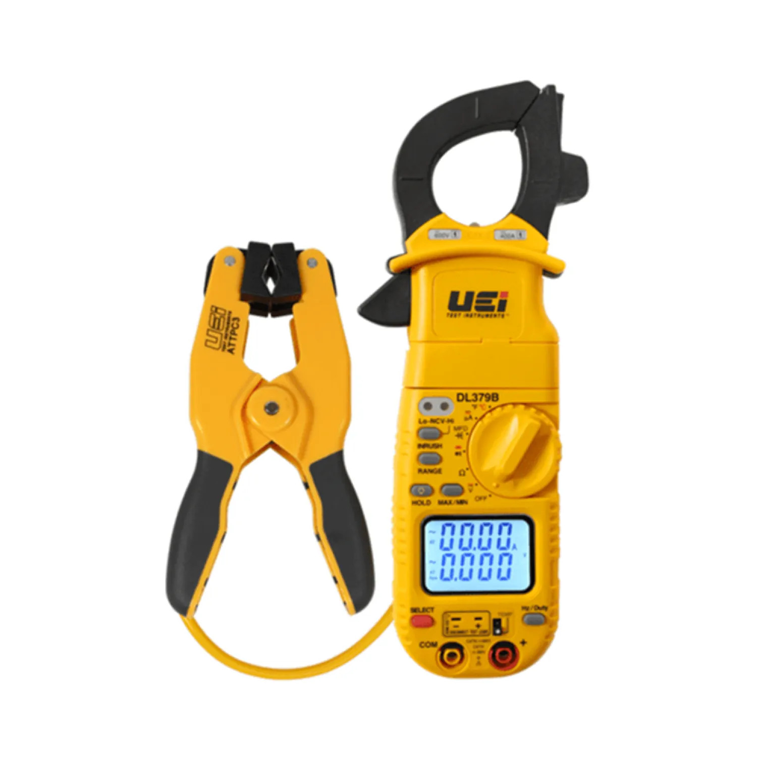 Uei DL379BCOMBO UEi CATIV 300V HVAC/R Clamp Meter Kit with ATTPC3 K-Type Pipe Clamp Probe - DL379BCOMBO