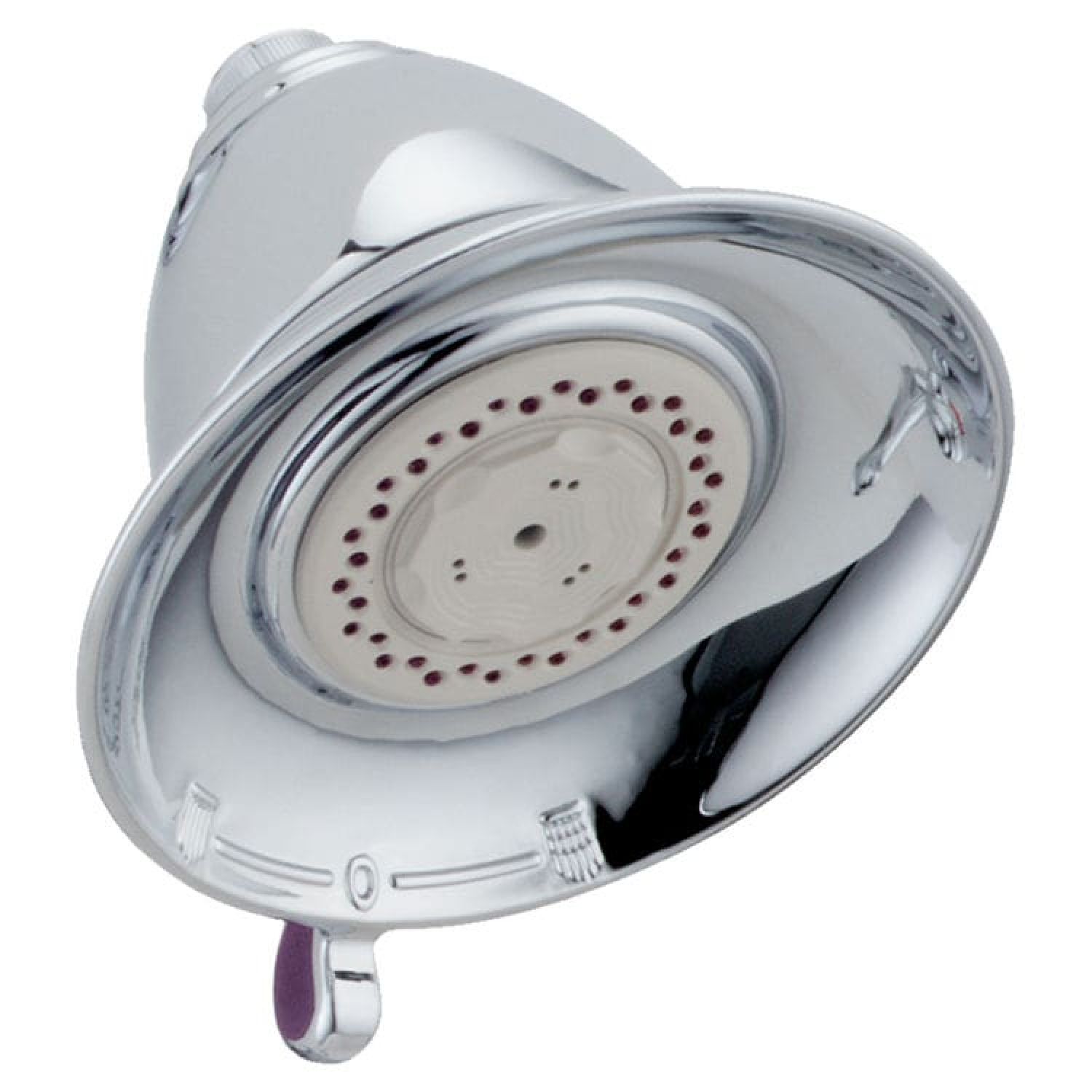 Delta RP34355 Delta Universal Showering Premium 3-Setting Wall-Mount Shower Head with Touch-Clean Holes, 2.5 GPM, Chrome - RP34355