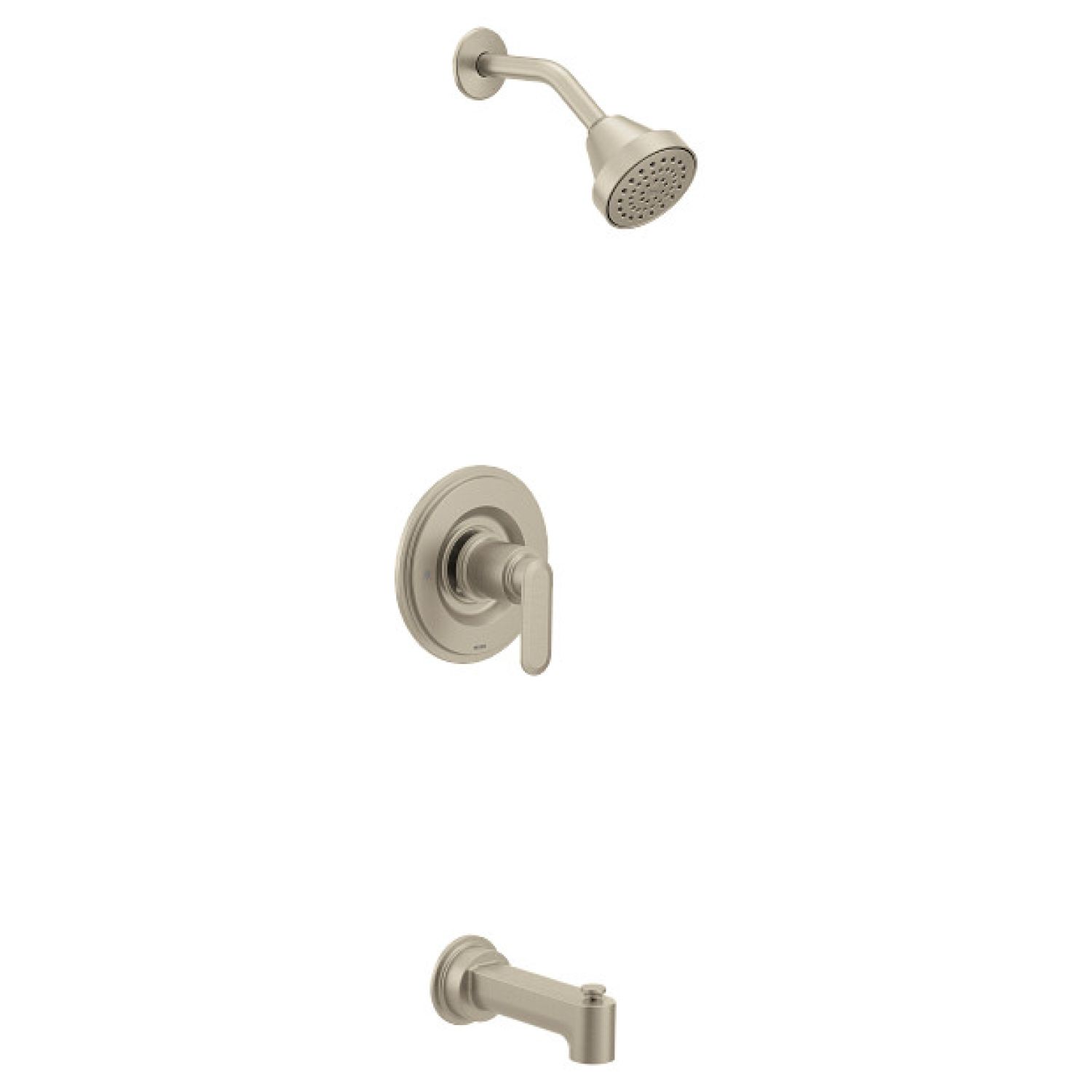 Moen T2223EPBN Moen Greenfield Posi-Temp Tub/Shower Faucet, 1.75 GPM, 1-Function, Single Lever Handle, M-PACT, Eco-Performance, Brushed Nickel - T2223EPBN