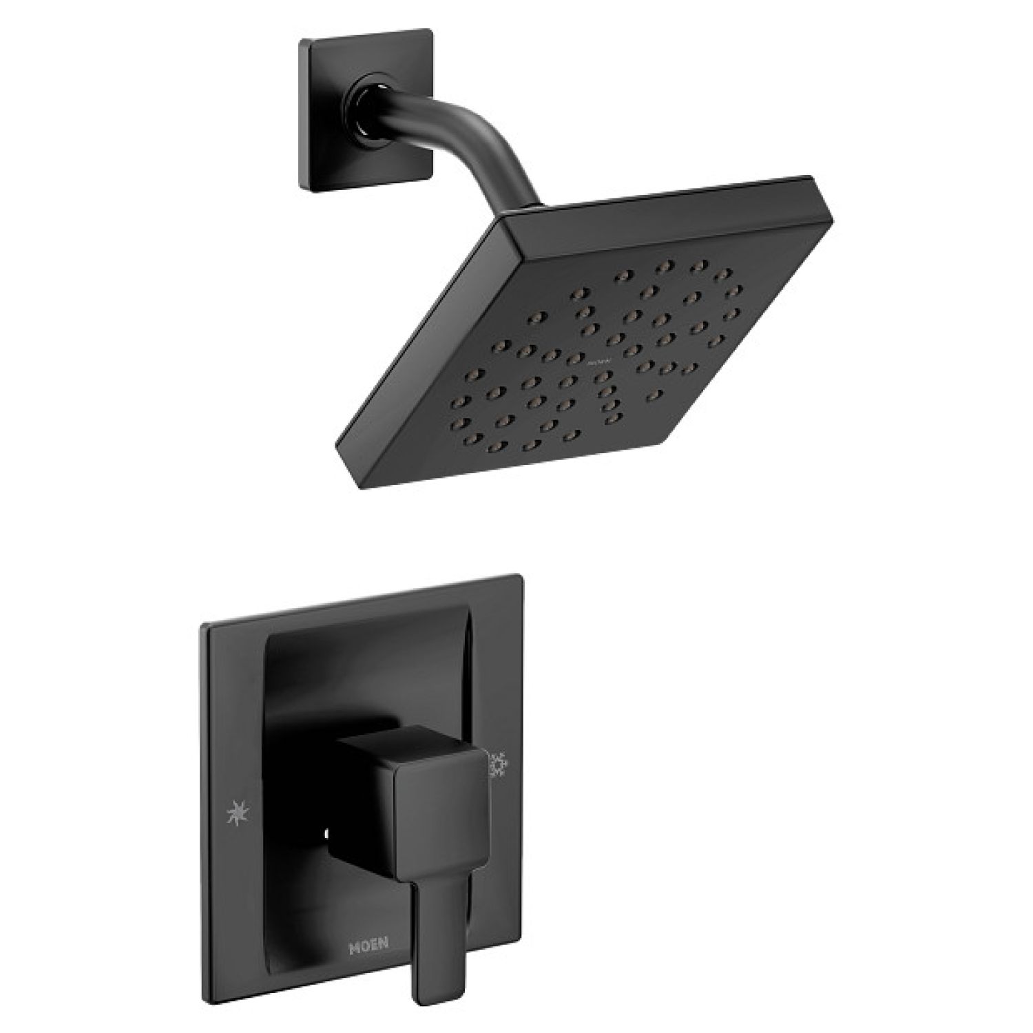 Moen TS2712BL Moen 90 Degree Posi-Temp Single-Handle Shower Faucet with 6